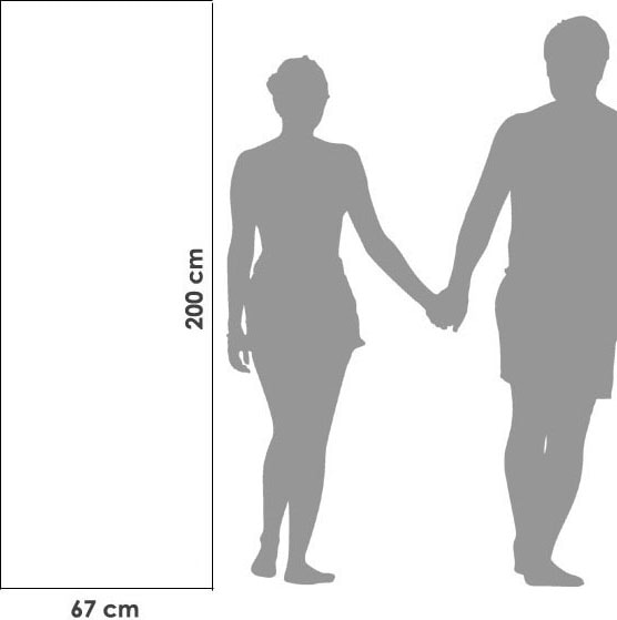 framsohn frottier Saunatuch »Fun Uni«, (1 St., Saunatuch 67 x 200 cm), leicht und kompakt, Strand, Sport, Reise, hergestellt in Österreich