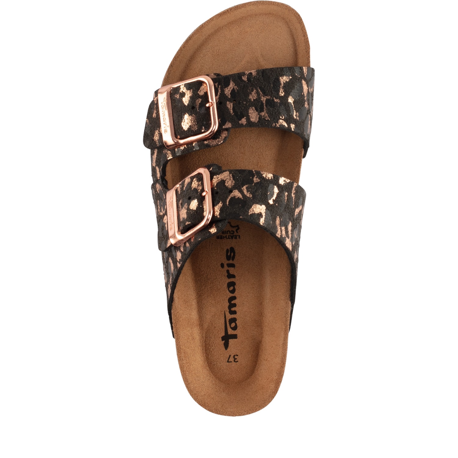Tamaris Pantolette  Schlupfschuh, Flats mit verstellbaren Schnallen