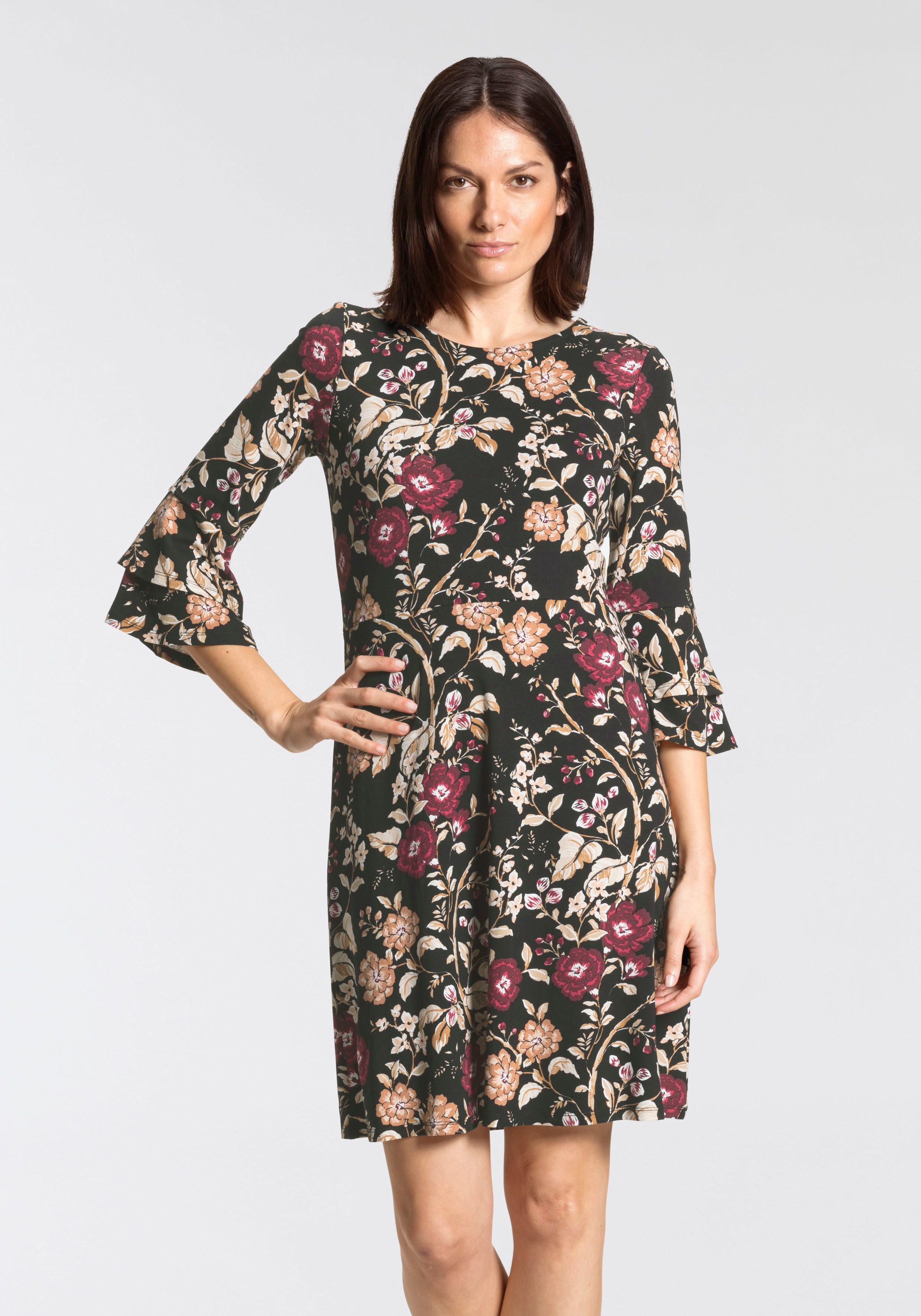 Image of Boysen's Jerseykleid, mit Ärmel-Volants bei Ackermann Versand Schweiz