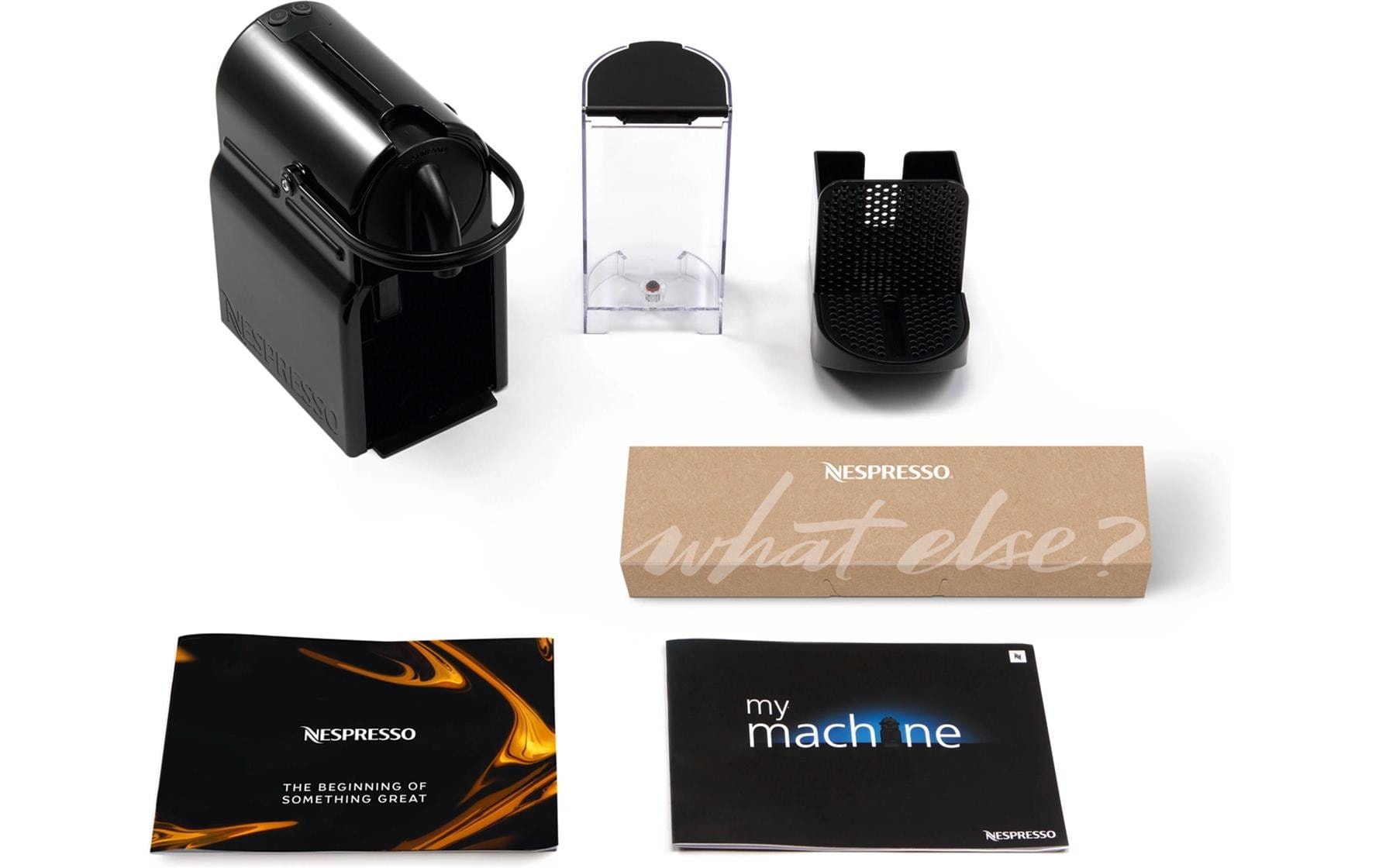 De'Longhi Machine à capsules »Inissia EN 80.B von DeLonghi, Black« inkl. Willkommenspaket mit 7 Kapseln