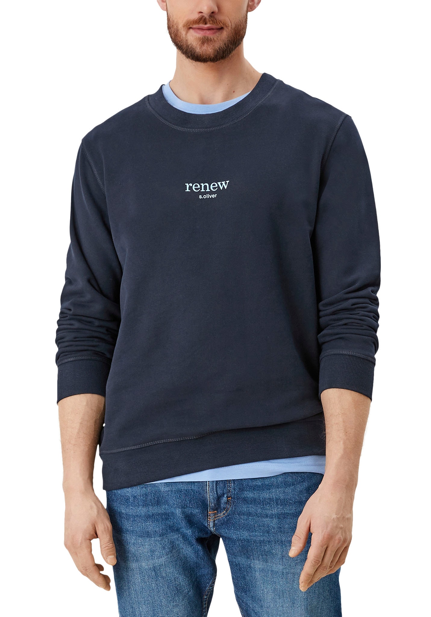 Image of s.Oliver Sweatshirt, mit Logostickerei bei Ackermann Versand Schweiz