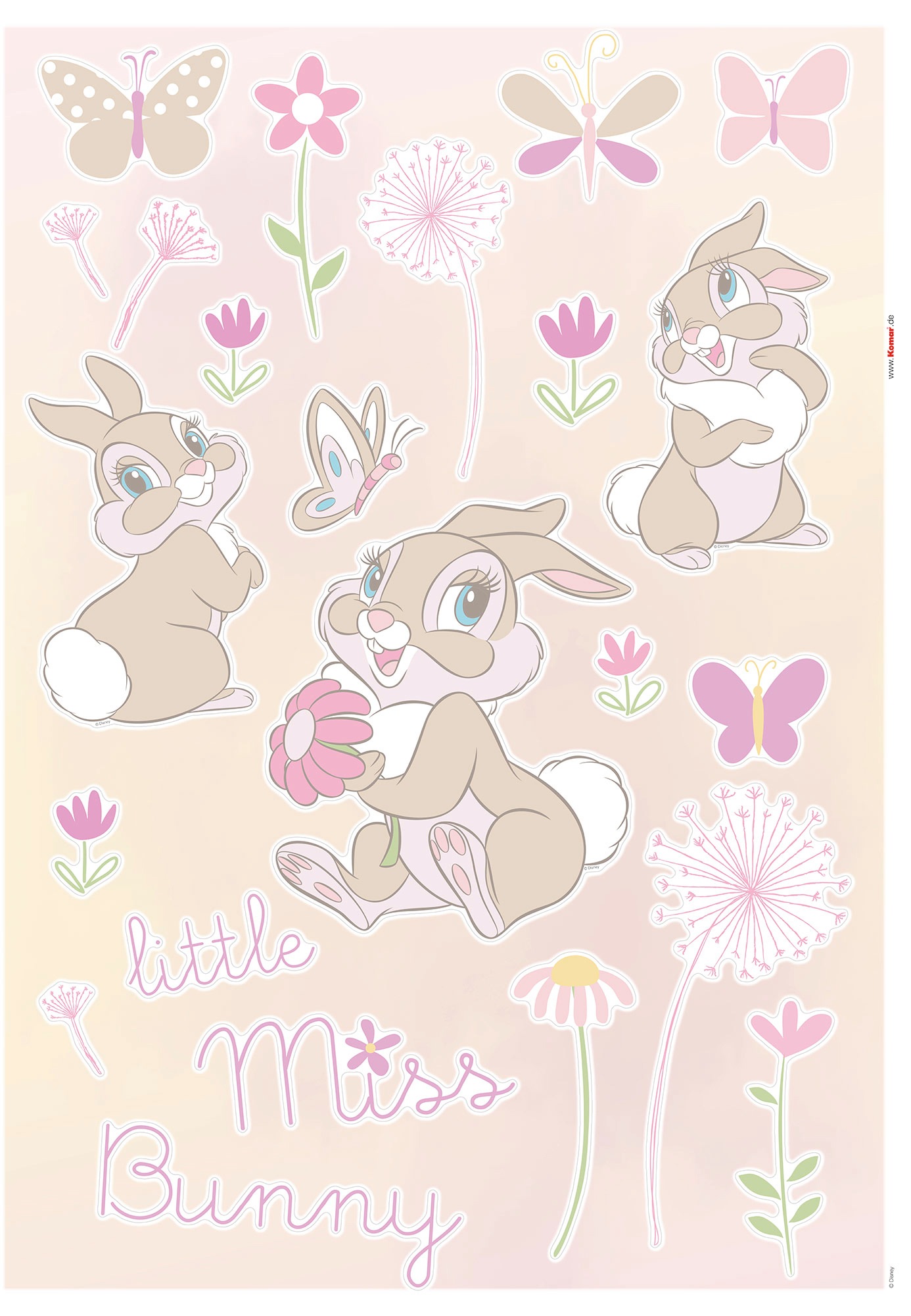 Image of Komar Wandtattoo »Little Miss Bunny«, (24 St.), 50 x 70 cm bei Ackermann Versand Schweiz