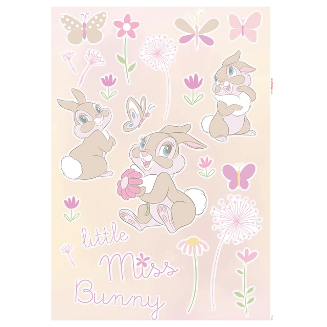 Trendige Komar Wandtattoo »Little Miss Bunny«, (24 St.), 50x70 cm (Breite x  Höhe), selbstklebendes Wandtattoo versandkostenfrei bestellen