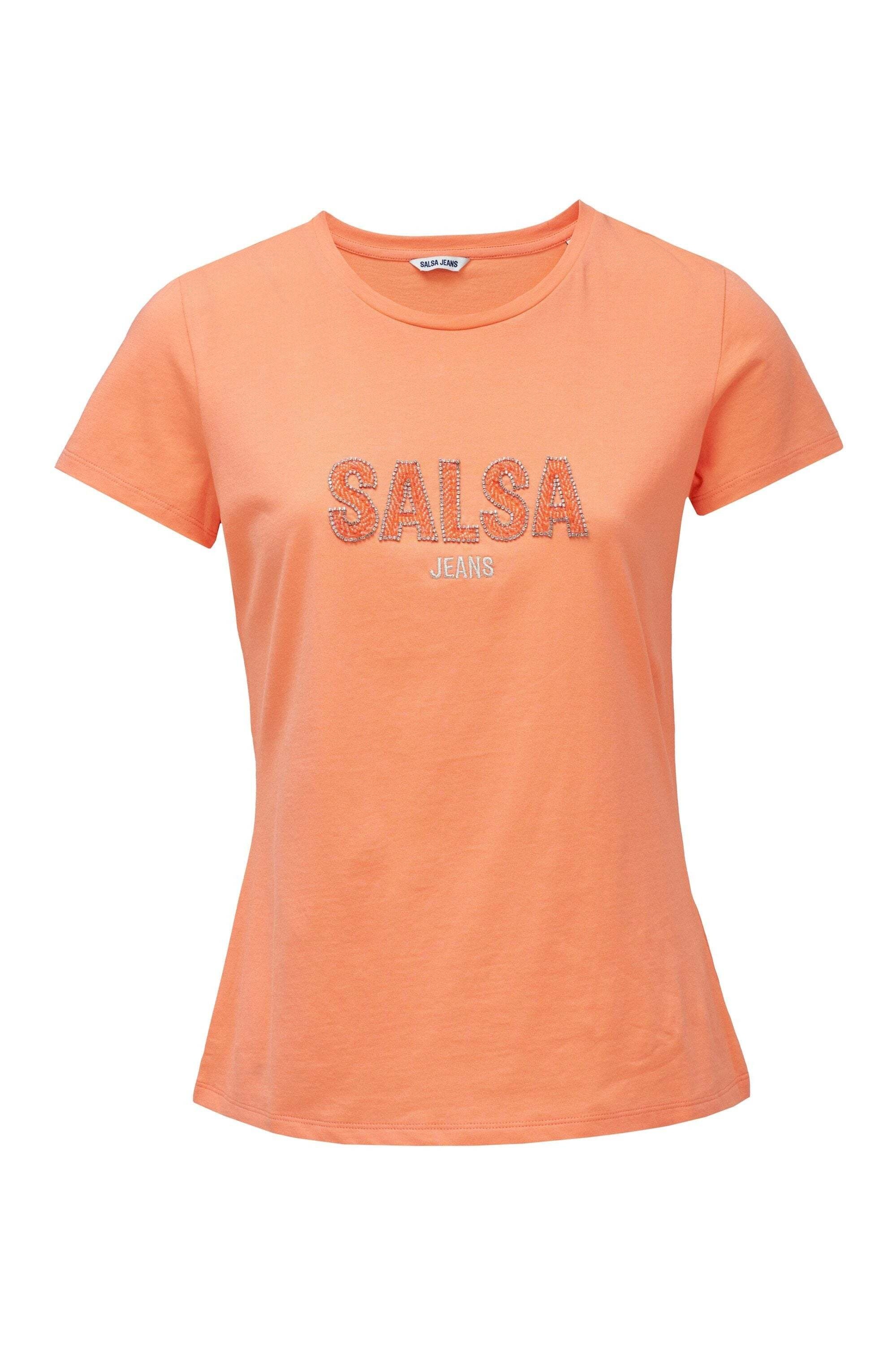Image of Salsa T-Shirt "Salsa Jeans T-Shirt Institutional Beaded Branding"