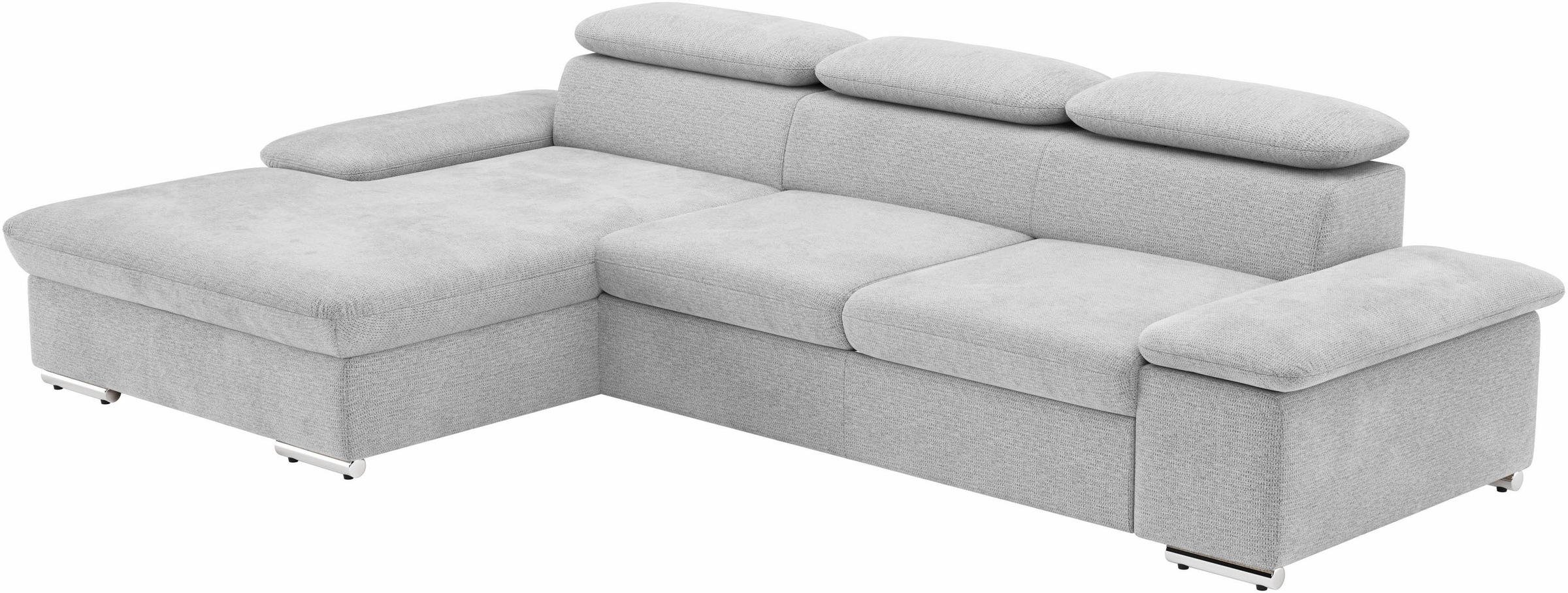 sit&more Ecksofa »Valantine L-Form, B: 286 cm«, mit Arm- & Kopfteilverstellung, optional mit Bettfunktion