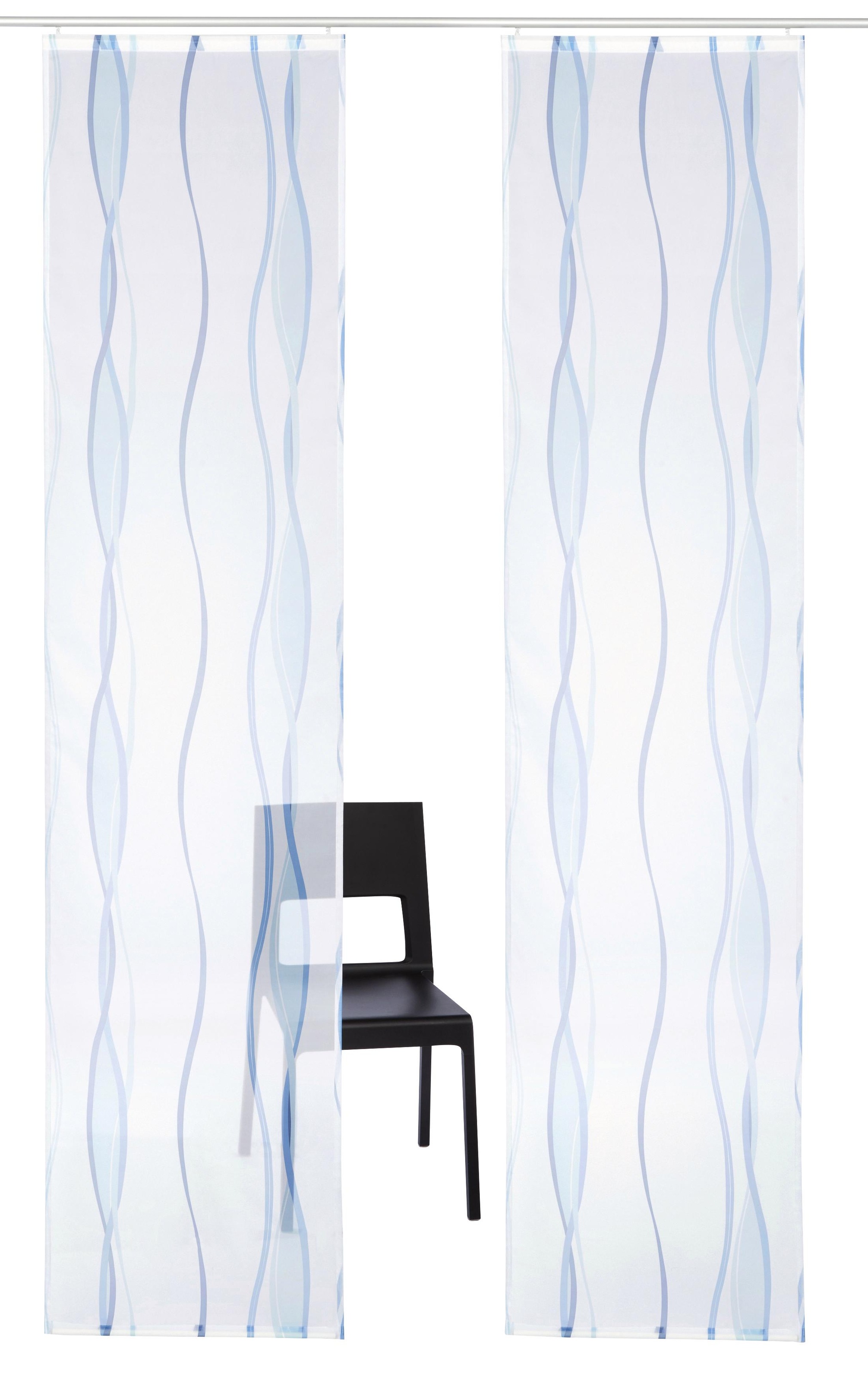 Image of my home Schiebegardine »Dimona«, (2 St.), Fertiggardine, inkl. Befestigungszubehör, transparent, Wellen bei Ackermann Versand Schweiz