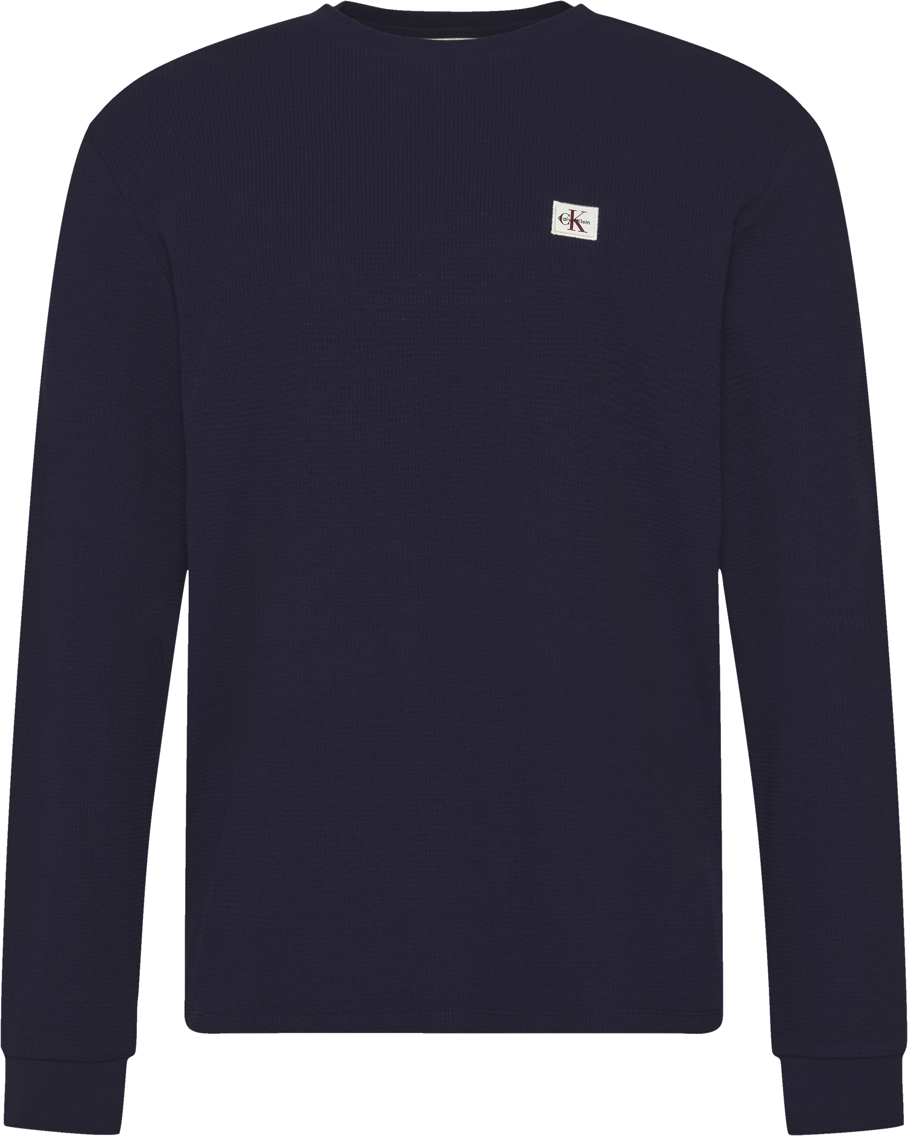 Calvin Klein Jeans T-shirt à manches longues »LS WAFFLE BADGE CREWNK TEE« avec encolure ronde