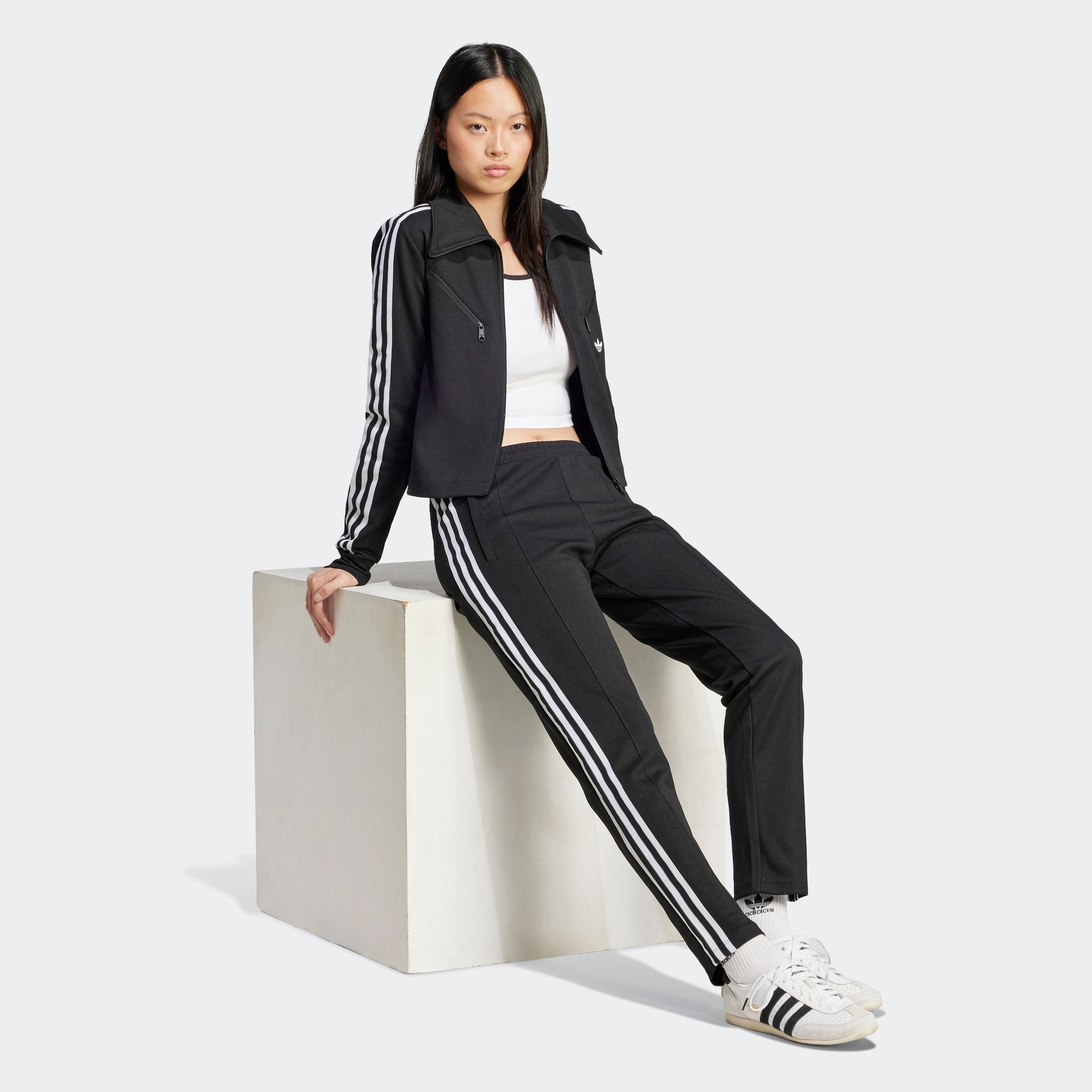adidas Originals Langarmshirt »3S LS CROP«