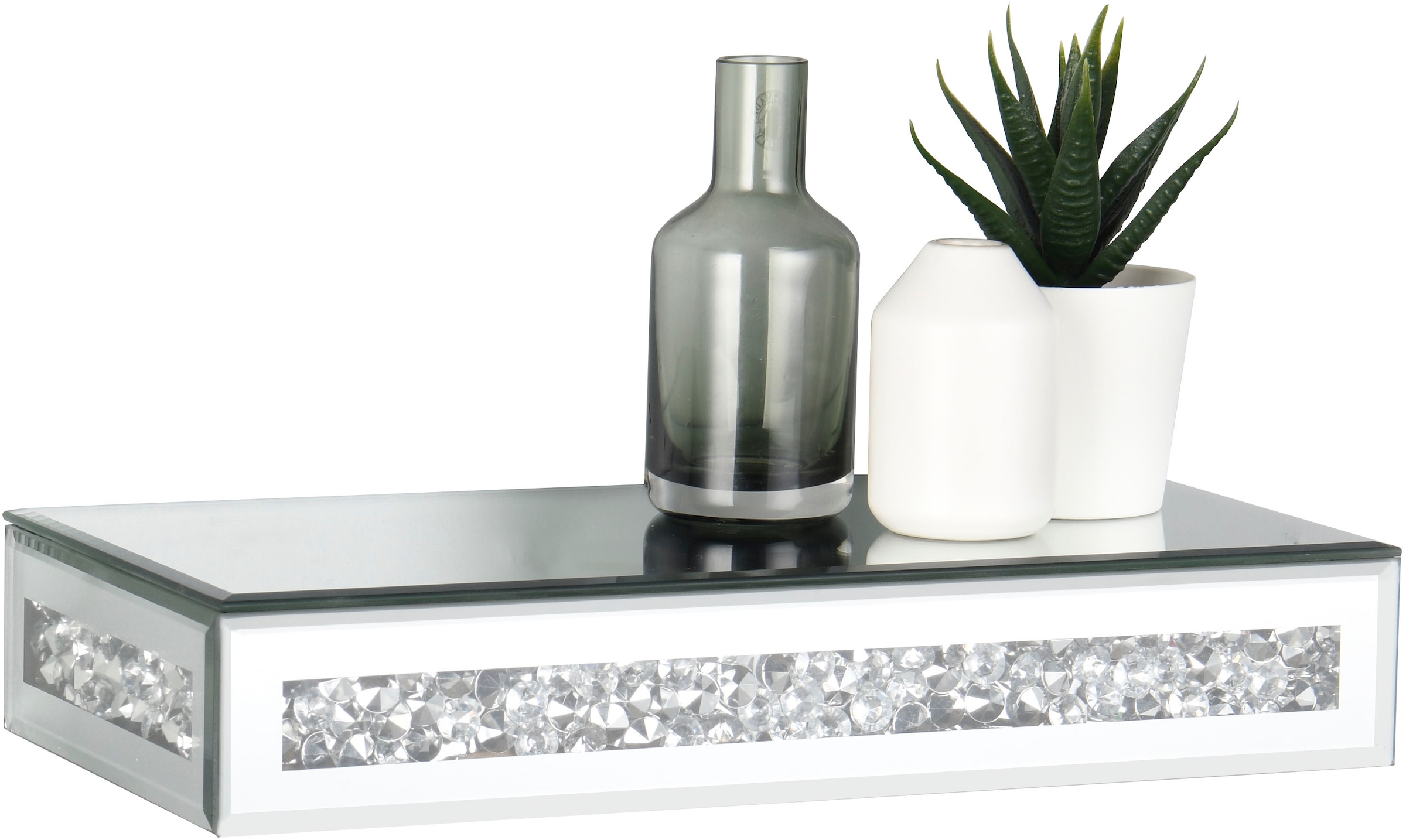 MIRRORS AND MORE Wandregal »Glitty« 1 Stk. tlg. Dekoratives Regal