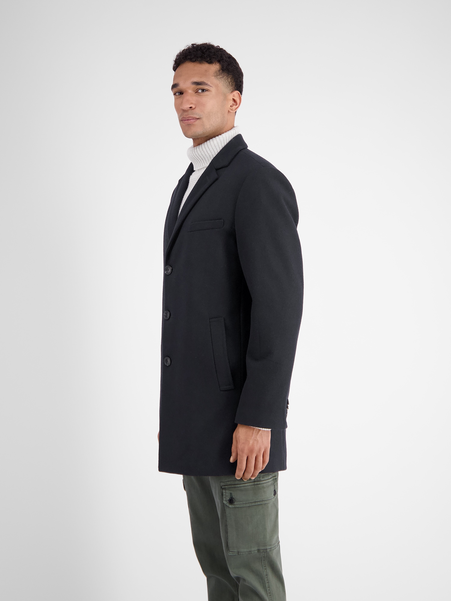 LERROS Wollmantel »LERROS Eleganter Mantel mit Reverskragen und Wollanteil« Keine Angabe