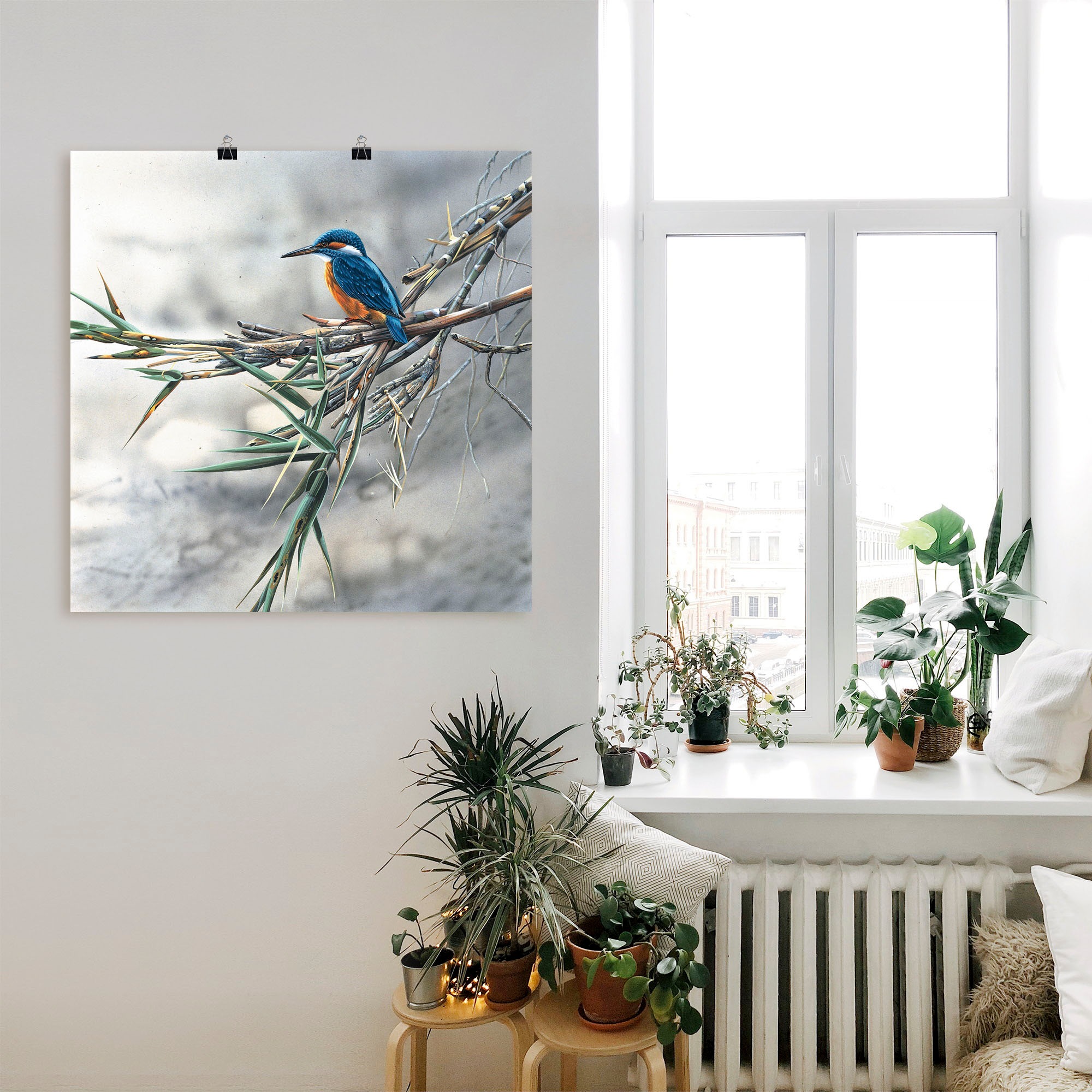 Artland Wandbild »Eisvogel I«, Vögel, (1 St.), als Leinwandbild, Poster, Wandaufkleber in verschied. Grössen