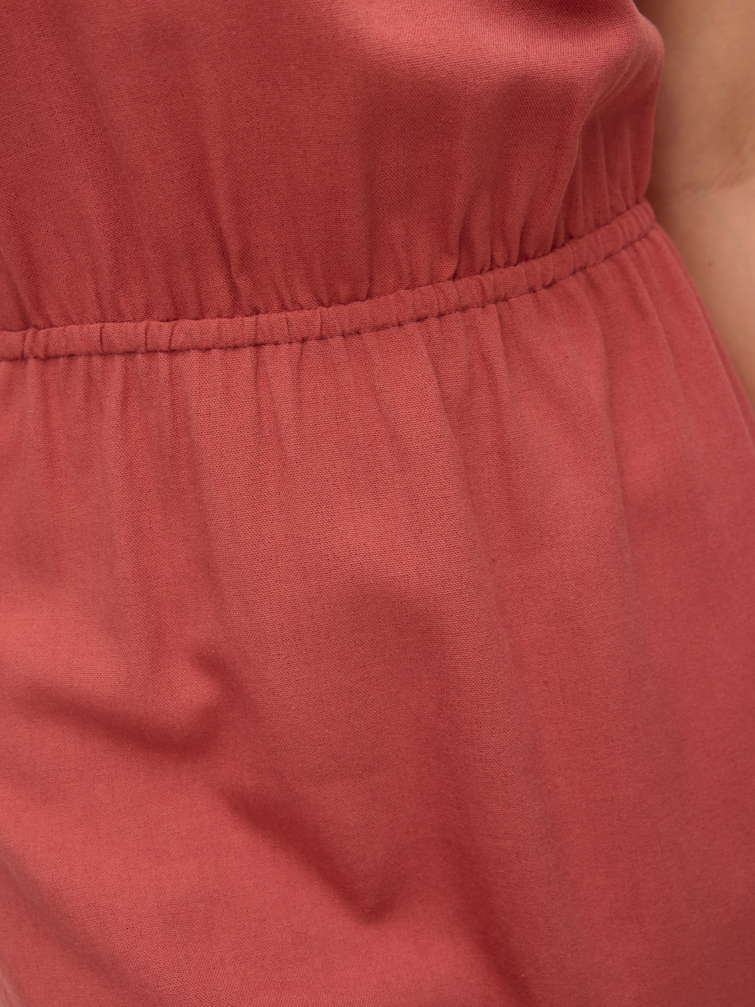 Vero Moda Trägerkleid »VMMYMILO SINGLET SHORT DRESS WVN GA«, mit Leinen