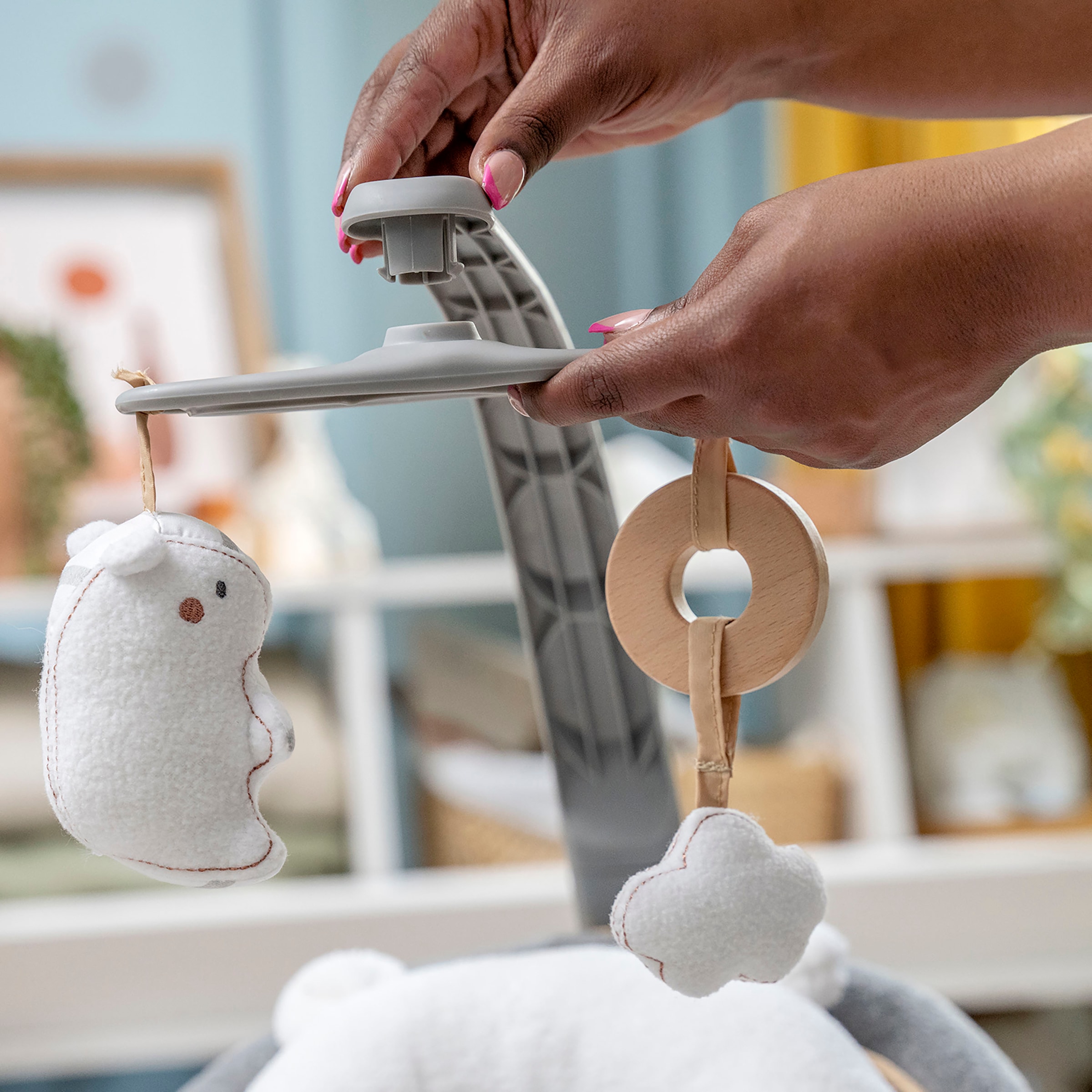 ingenuity Babywippe »Rocking Seat - Bella Teddy« mit Sound-Effekt