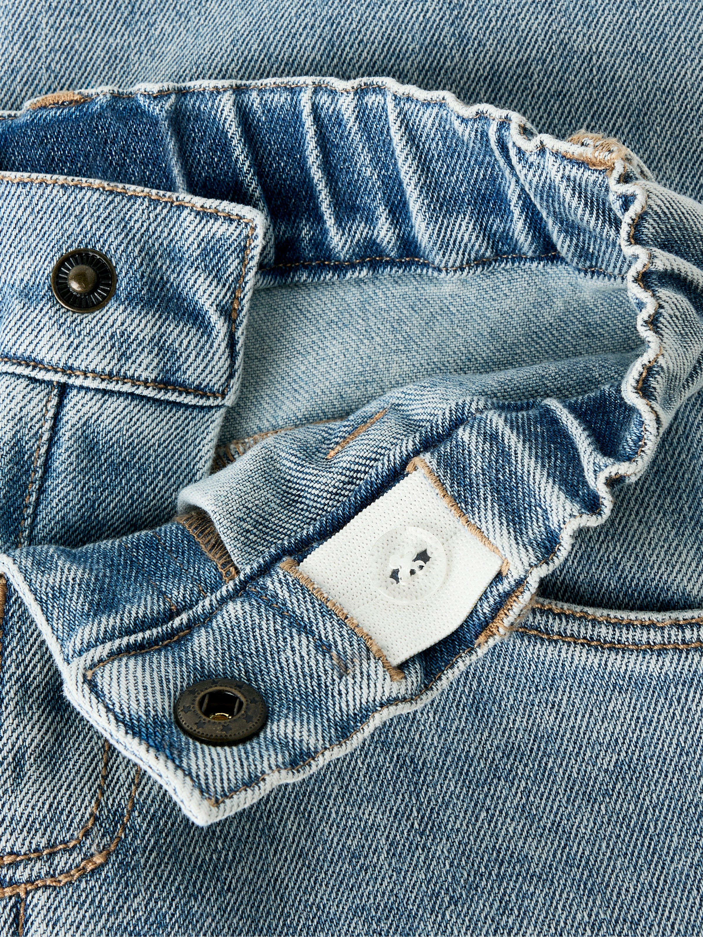 Lil' Atelier Loose-fit-Jeans »NMNDARLEE LOOSE JEANS 4410-SE LIL NOOS« Baumwollmischung, starke Abnutzungserscheinungen