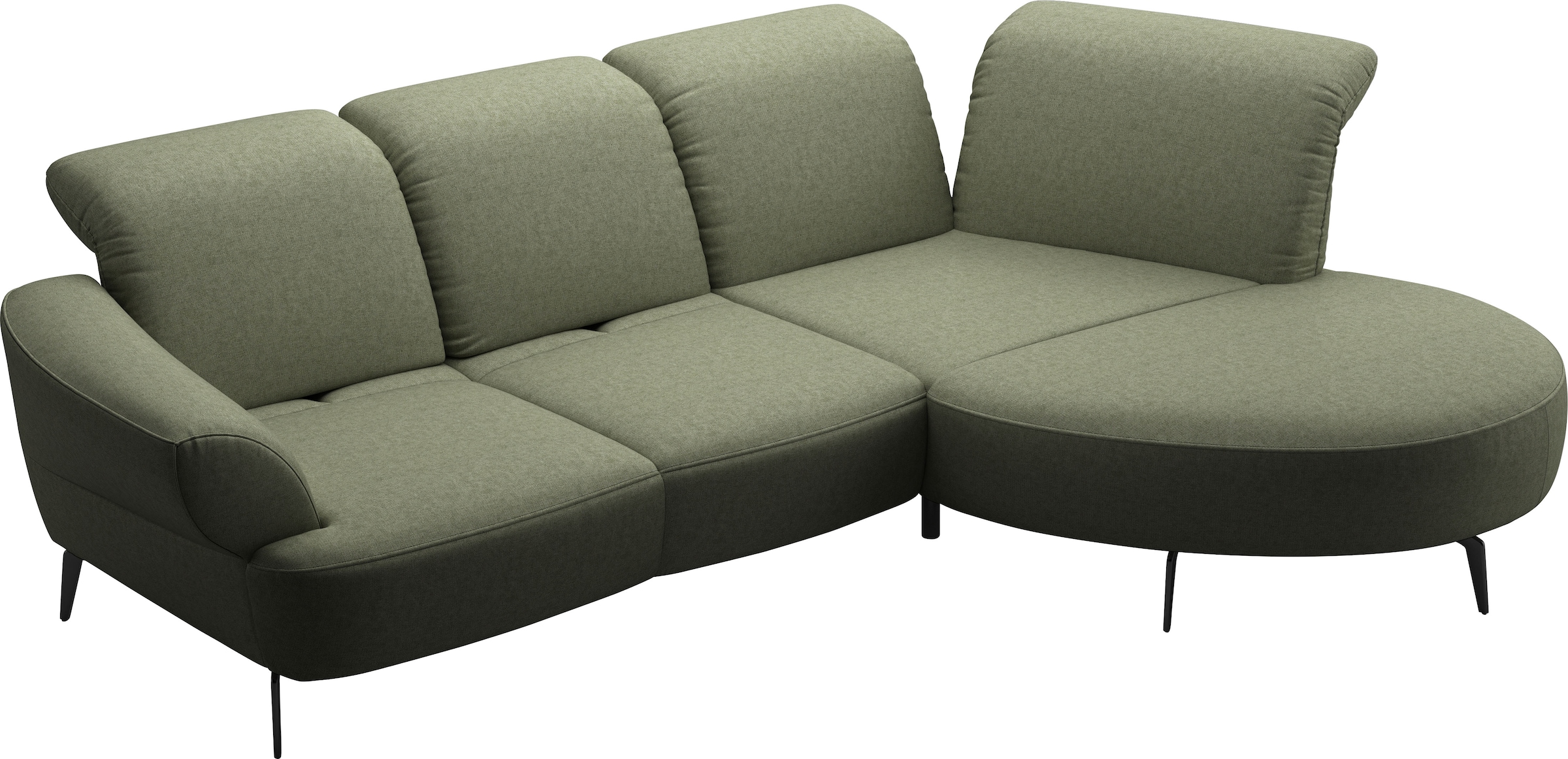 sit&more Ecksofa »Dance, L-Form, inkl. Sitztiefenverstellung« inkl. Click&Seat, optional mit Kopfteilverstellung