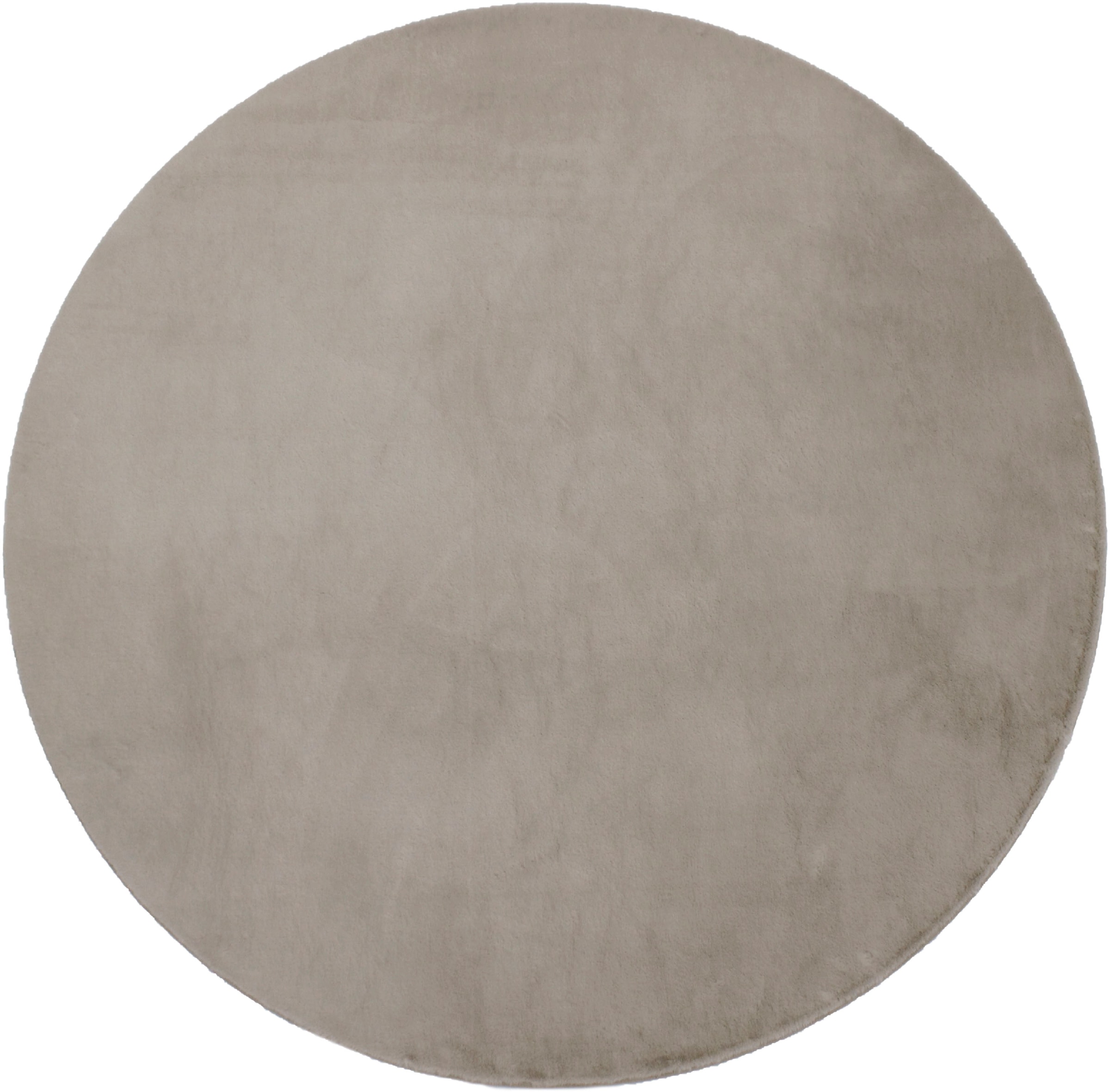 Leonique Fellteppich »Balu«, rund, 20 mm Höhe, Kunstfell in Kaninchenfell Haptik, fussbodenheizungsgeeignet, pflegeleicht, ideale Teppiche für Wohnzimmer, Schlafzimmer, Esszimmer, Arbeitszimmer