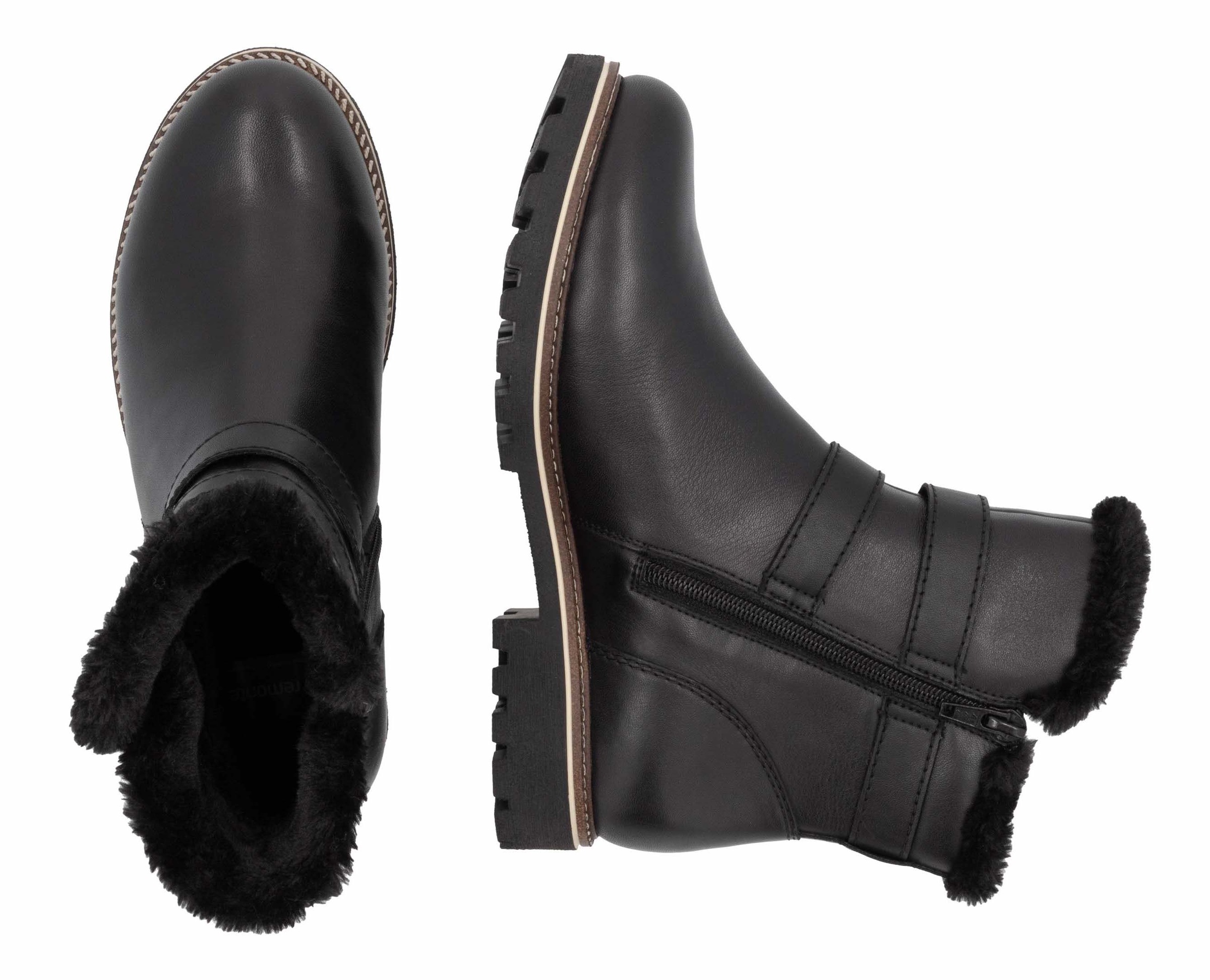 Remonte Winterboots, Blockabsatz, Winterstiefelette, Outdorrschuh mit TEX-Membran