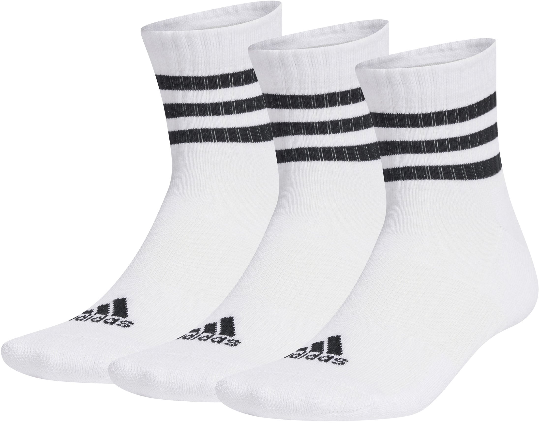 Sportsocken »3STREIFEN CUSHIONED SPORTSWEAR MIDCUT SOCKEN, 3 PAAR«, (3 Paar)