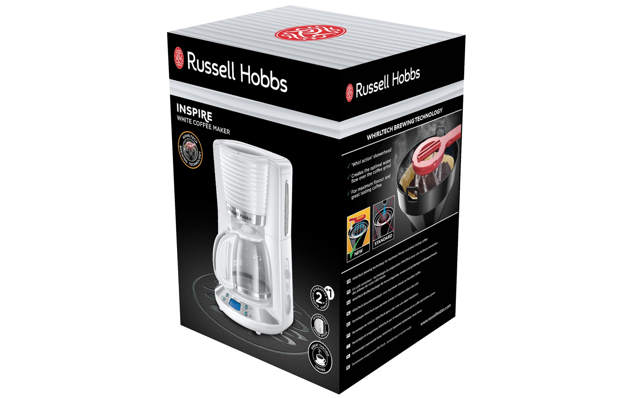 RUSSELL HOBBS Filterkaffeemaschine »Inspire 24390-56«, 1,25 l Kaffeekanne