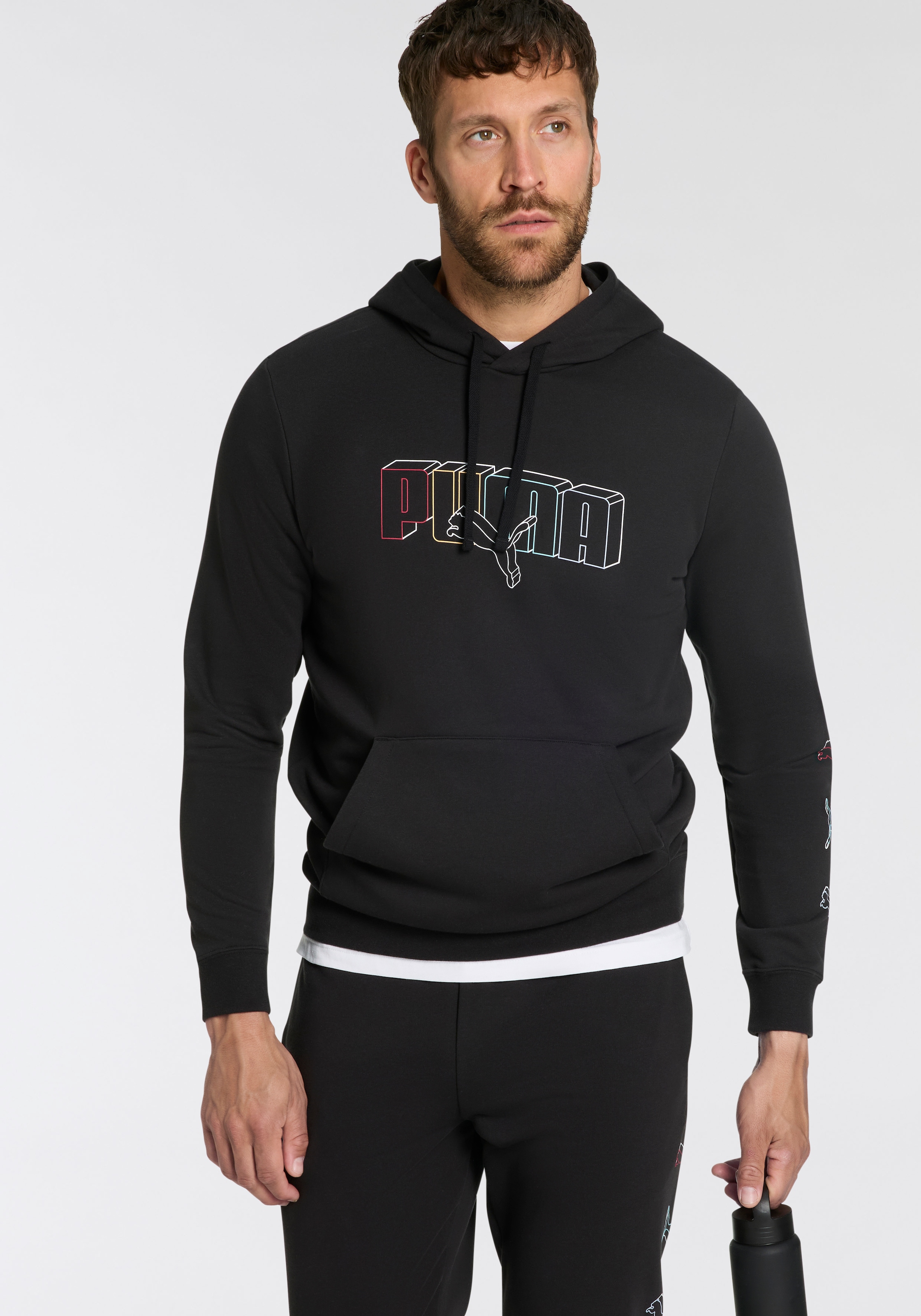 Image of PUMA Kapuzensweatshirt "ESS LOGO LAB EXECUTION HOODIE TR", mit Kapuze, mit Kängurutasche, Regular Fit