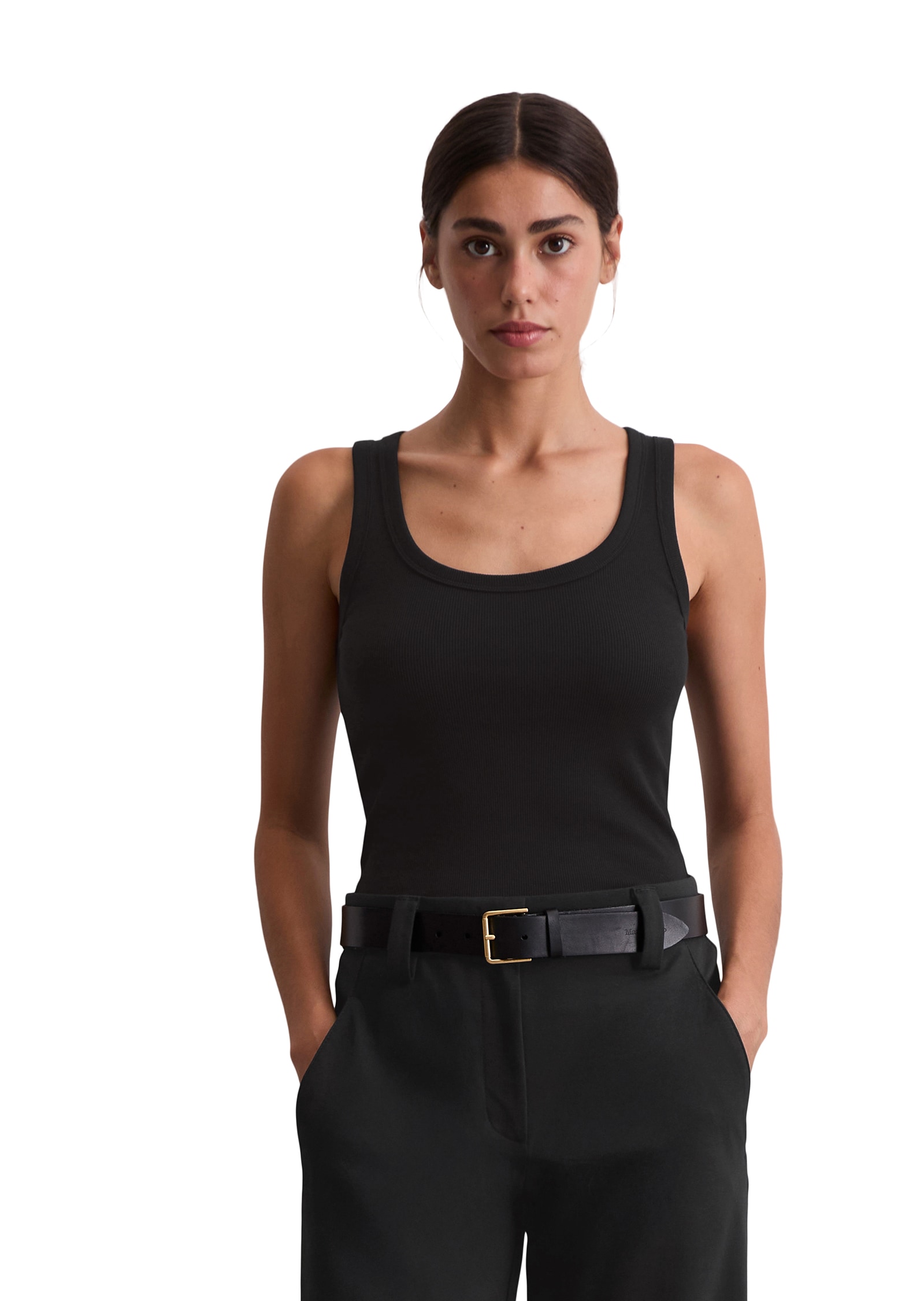 Image of Marc OPolo Tanktop slim fit, aus elastischem Rippjersey