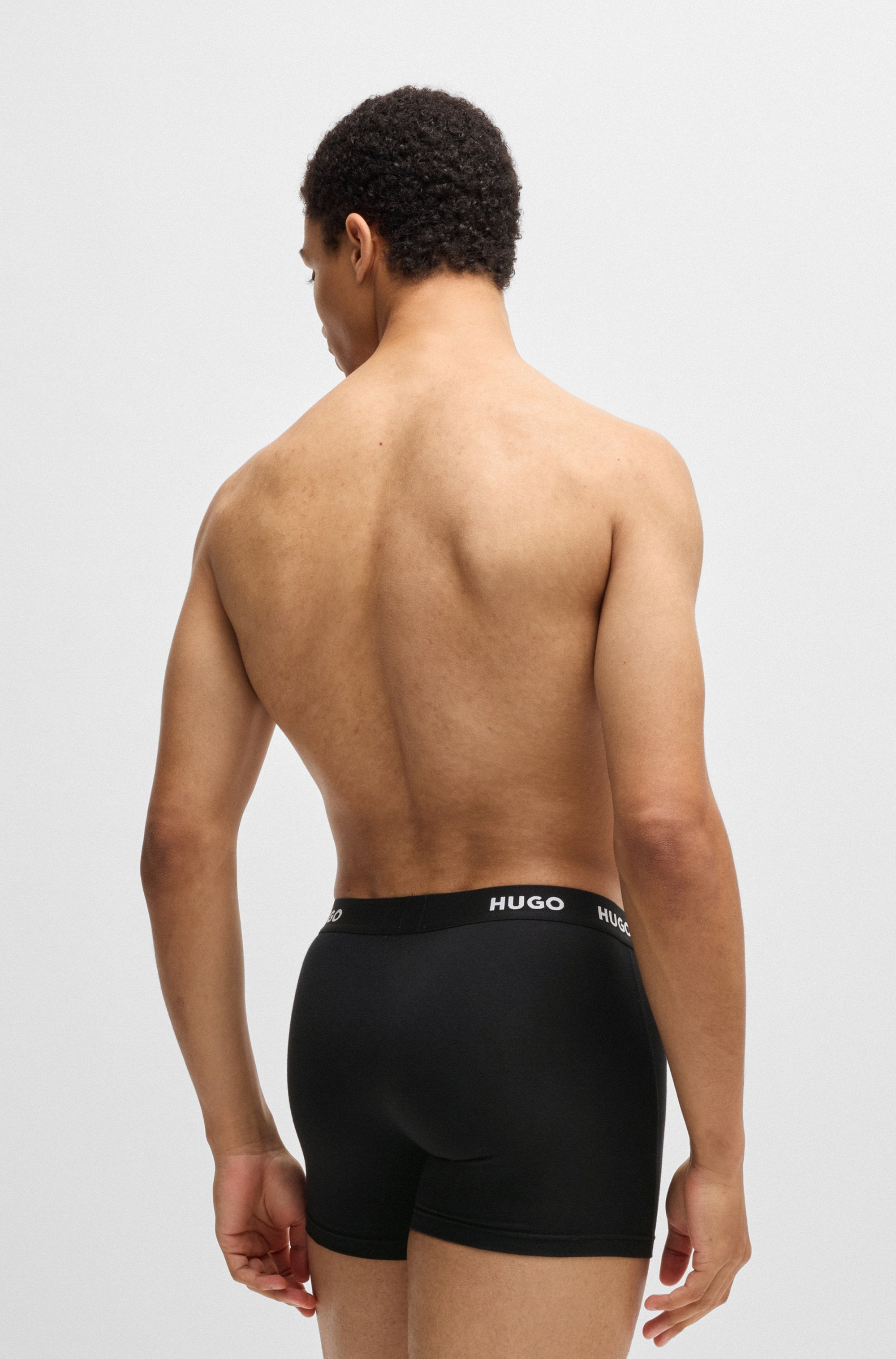 HUGO Underwear Boxer »BOXERBR TRIPLET PACK« 3 cuis mit HUGO Logo-Elastikbund