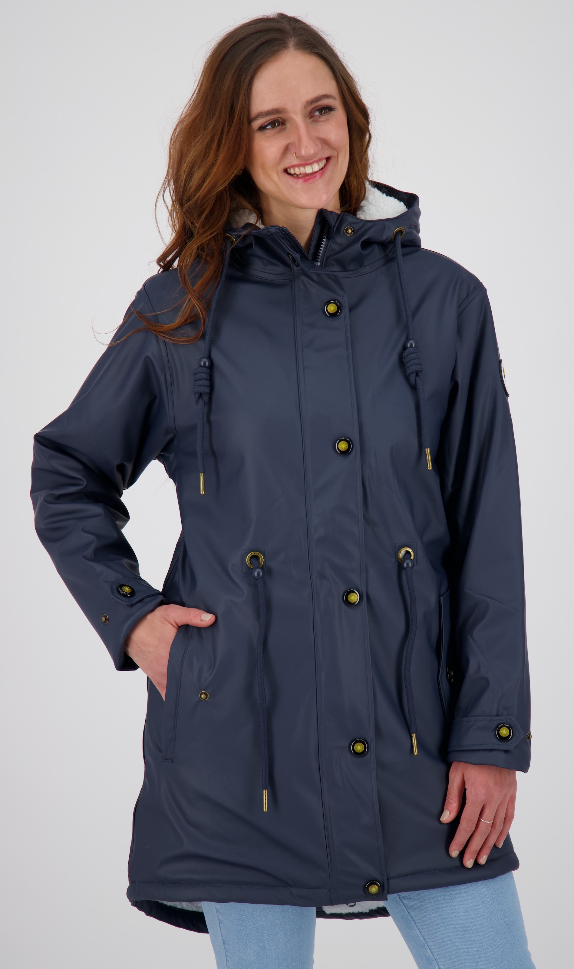 DEPROC Active Regenjacke »Friesennerz ankerglutliebe WOMEN«, auch in Grossen Grössen erhältlich