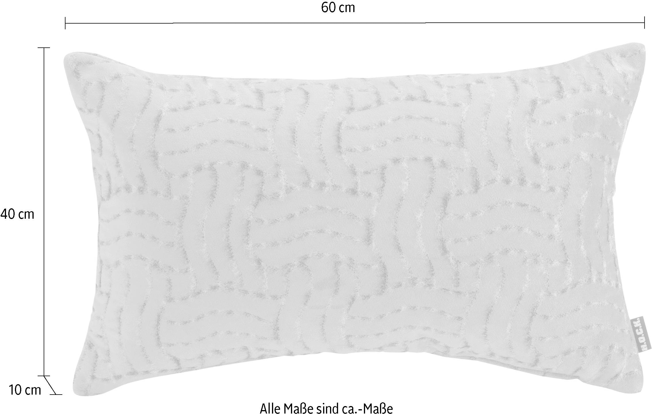 H.O.C.K. Coussin décoratif »Fugato« mit flauschigem Stoff, Kissenhülle mit Füllung, 1 Stück