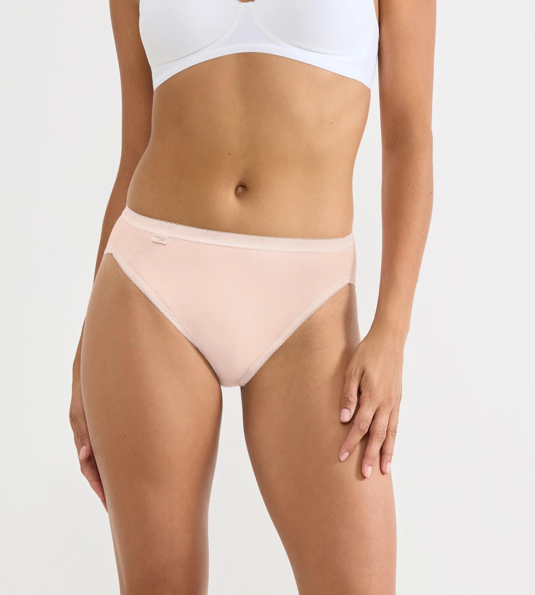 sloggi Culotte haute »Basic+ Tai« avec fente haute à la jambe, mélange coton, coutures lisses