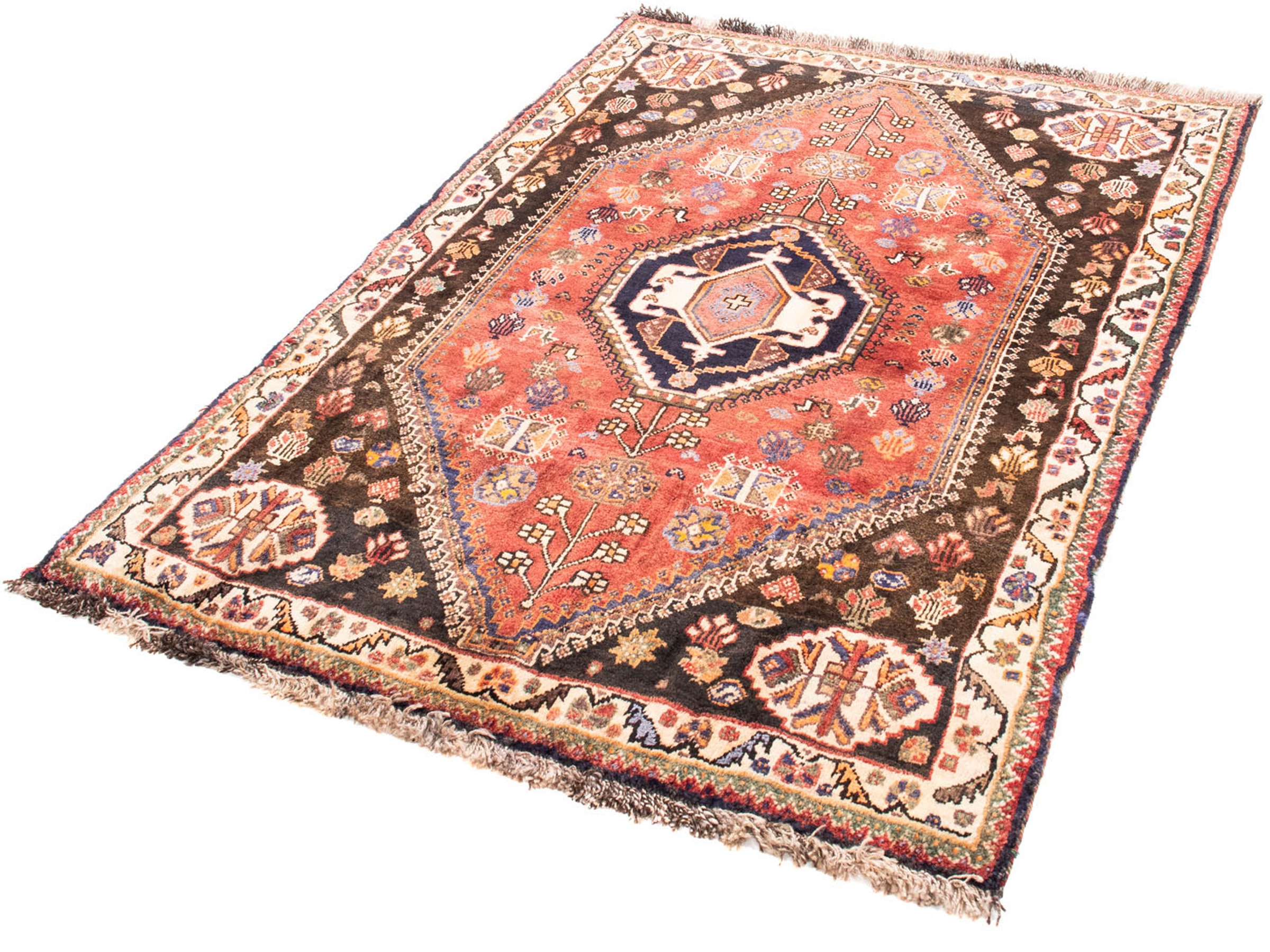 Image of morgenland Orientteppich »Perser - Nomadic - 145 x 103 cm - hellrot«, rechteckig, 10 mm Höhe, Wohnzimmer, Handgeknüpft, Einzelstück mit Zertifikat bei Ackermann Versand Schweiz