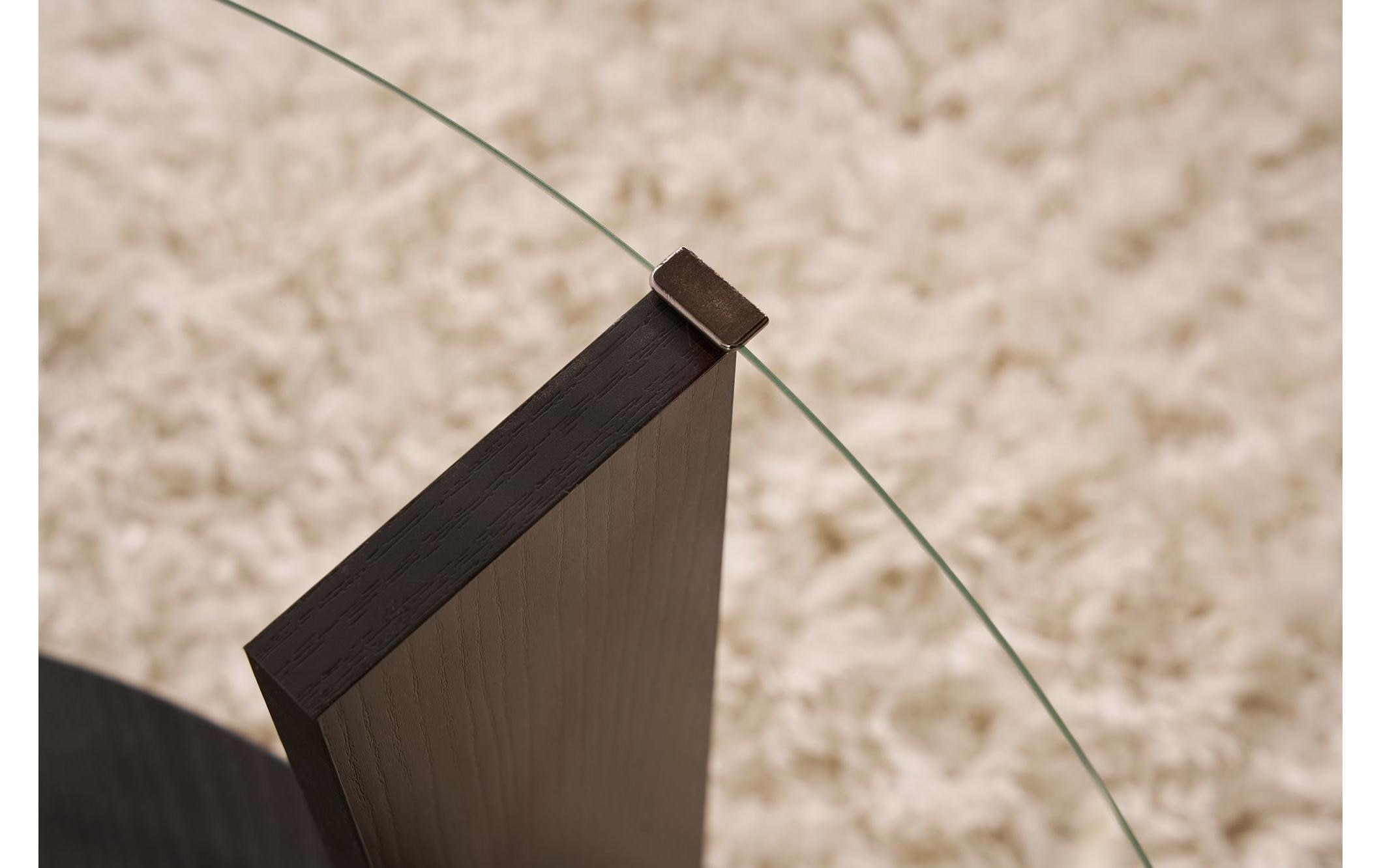 WOODY FASHION Table basse »Clara 75 x 40 cm« Runder Couch- und Beistelltisch