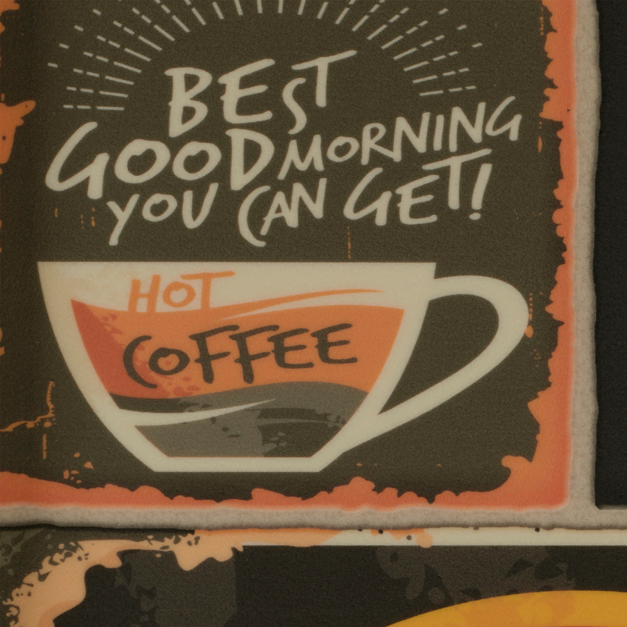 Image of Bodenmeister Vinylboden »PVC Bodenbelag Steinoptik Schild Schrift Kaffee Coffee«, Meterware, Breite 200/400 cm bei Ackermann Versand Schweiz