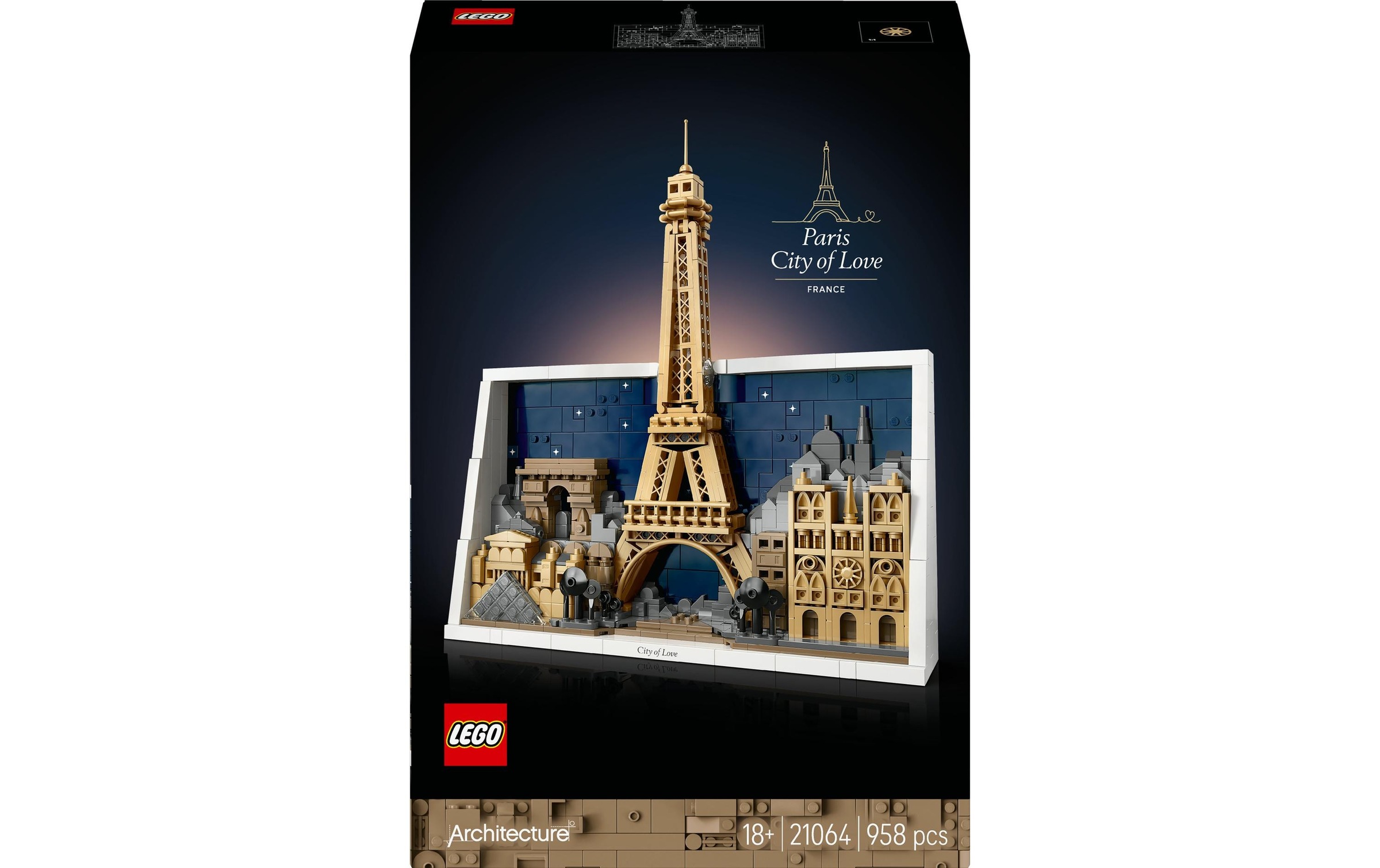 Image of LEGO Konstruktionsspielsteine "Architecture Paris – Stadt der Liebe 21064"