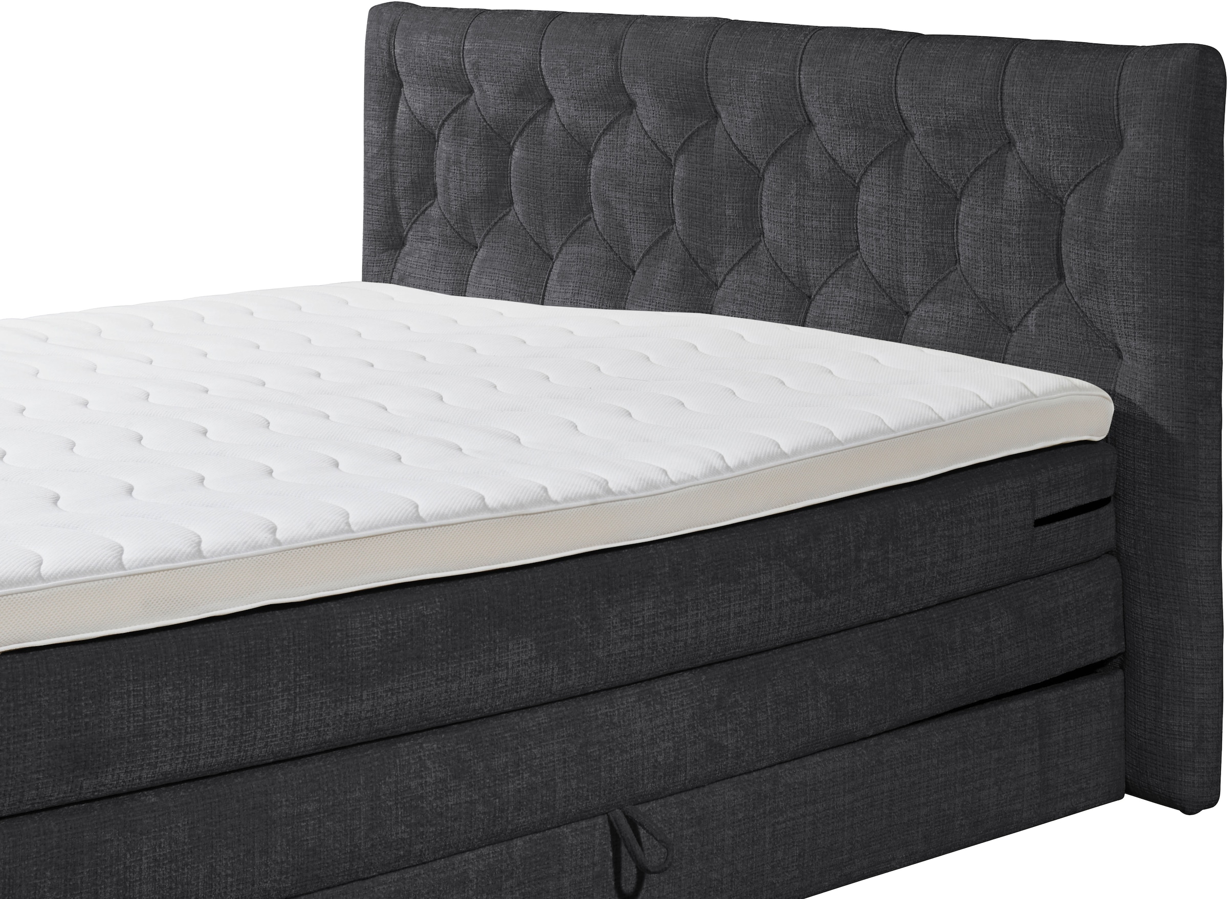 ED EXCITING DESIGN Boxspringbett »"Cashfield", OTTOs Choice! Topseller inkl. zwei Bettkästen & Topper«, erhältlich in den Grössen 160x200cm und 180x200cm