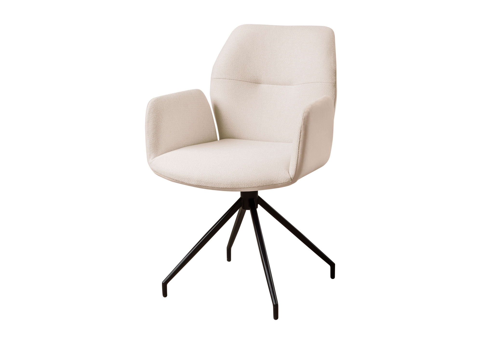 GOODproduct Chaise avec accoudoirs »Bruna Drehstuhl, Polsterstuhl, Esszimmerstuhl, Küchenstuhl, 4-Fussstuhl« () 360° drehbar, mit automatischer Rückstellung, 2-Stoff-Design