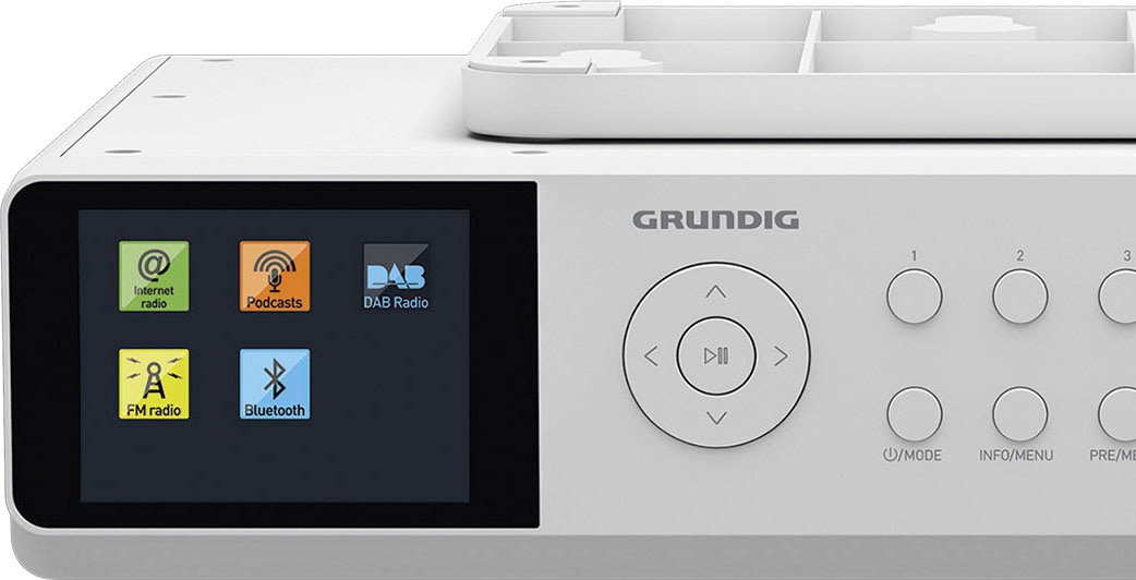 Grundig Küchen-Radio »DKR 3000 BT DAB+ WEB«, (Bluetooth-WLAN Digitalradio ( DAB+)-FM-Tuner-Internetradio-FM-Tuner mit RDS 14 W) versandkostenfrei auf