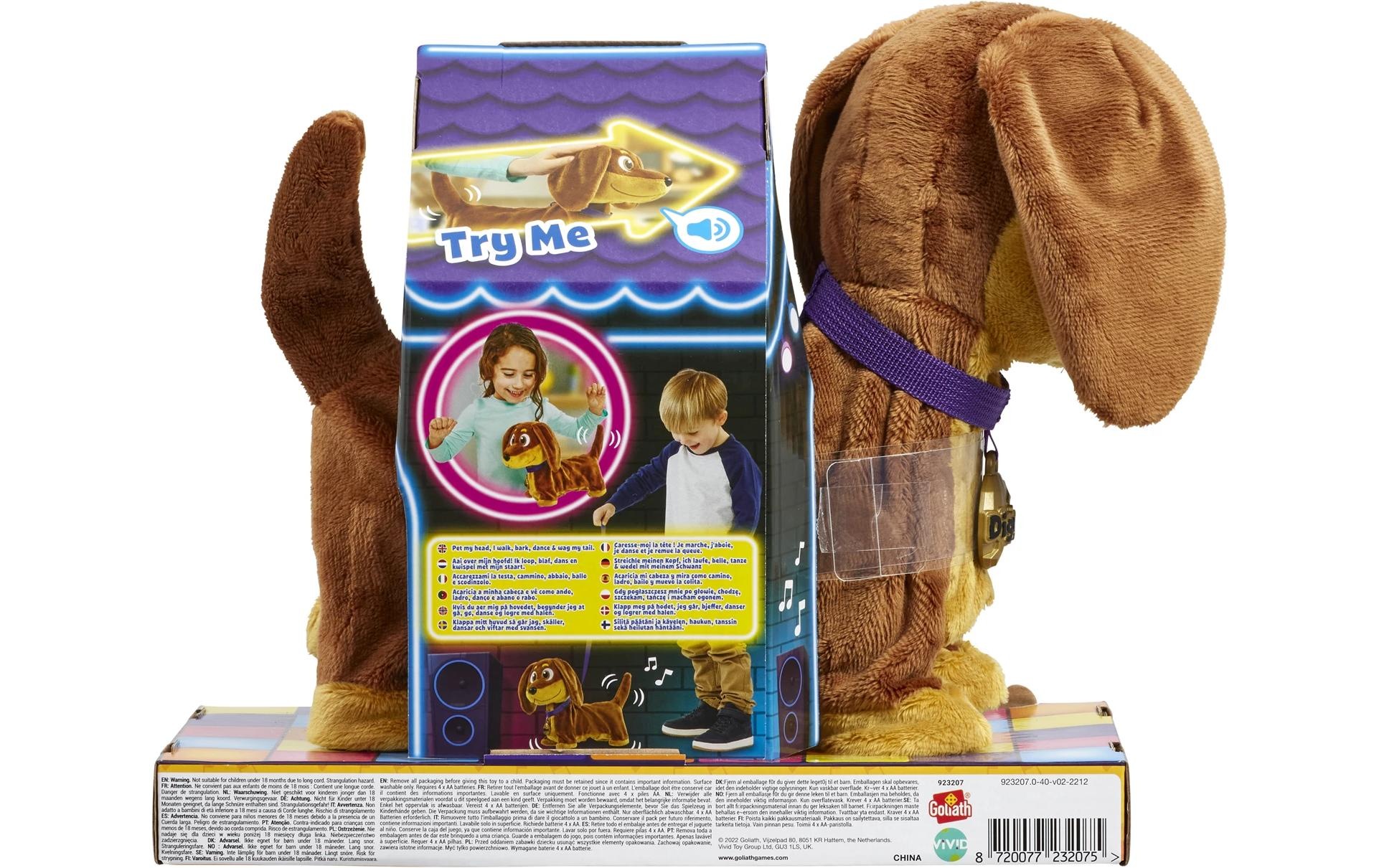 Plüschfigur »Max Bersinger Animagic Diggles Dog«