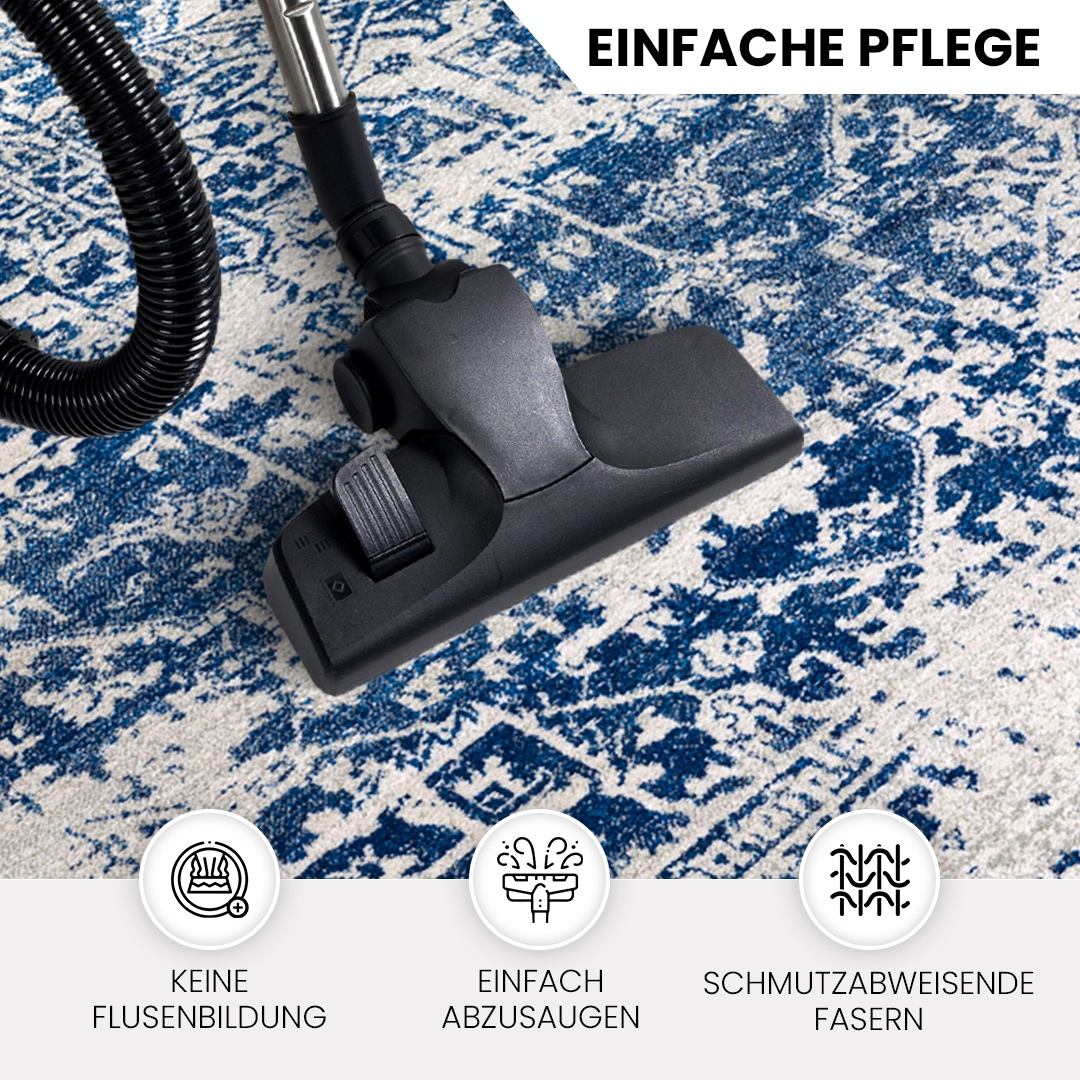 Livabliss Teppich »SYRACUSA«, rechteckig, 12 mm Höhe, Kurzflor Orientteppich, Wohnzimmer, Schlafzimmer, Orange