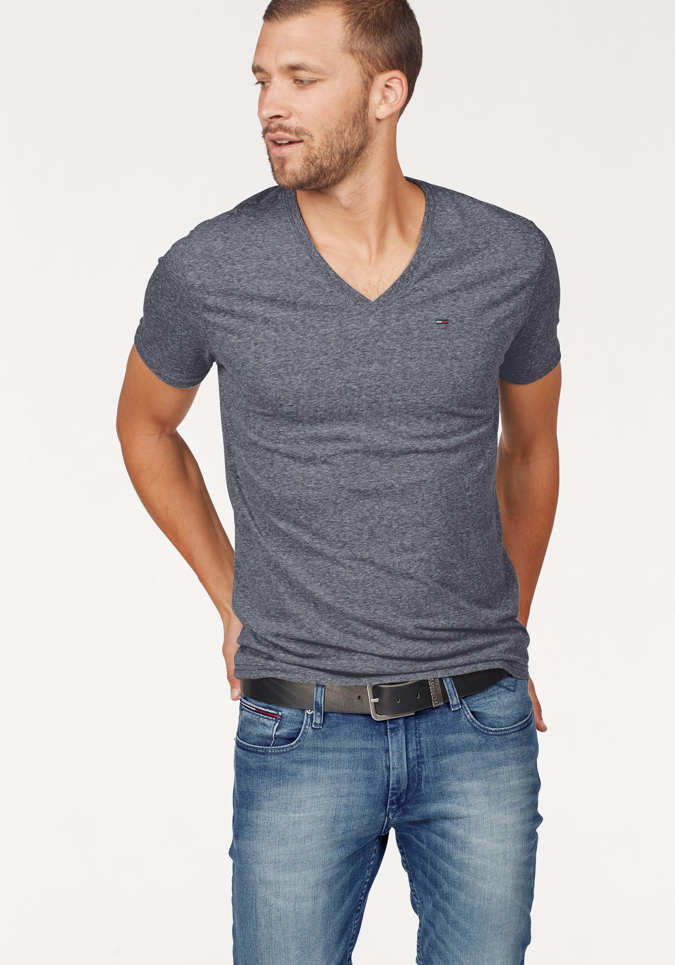 Image of Tommy Jeans T-Shirt »TJM ORIGINAL TRIBLEND V NECK TEE« bei Ackermann Versand Schweiz