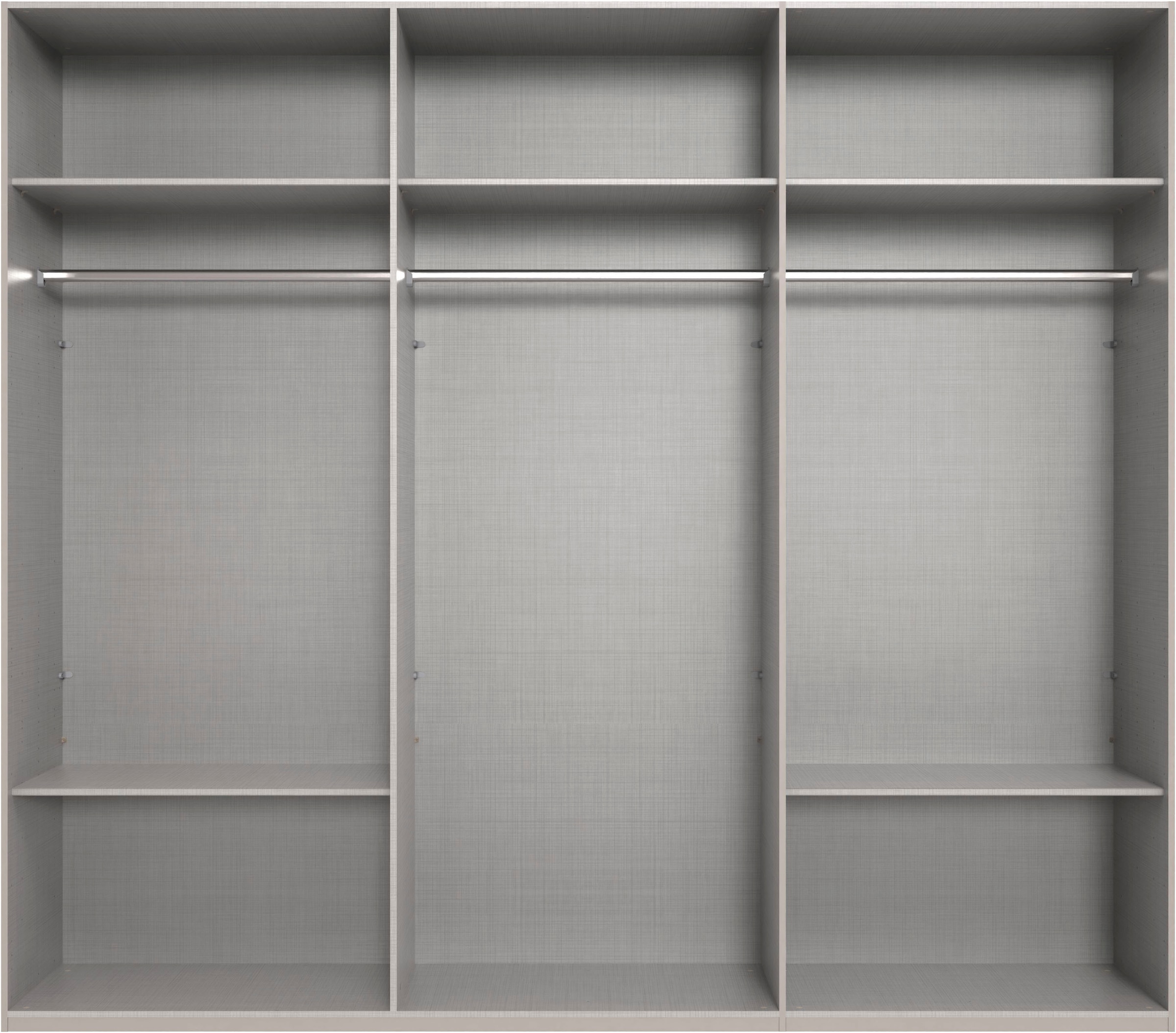 Wimex Kleiderschrank »Mugano,in 8 Breiten,3 Höhen,2 Tiefen, viele Farben, Made in Germany«, (in Basic oder Premium Ausstattung mit 2 weiteren Einlegeböden), mit langen oder kurzen Griffen aus Metall, mit oder ohne Spiegel
