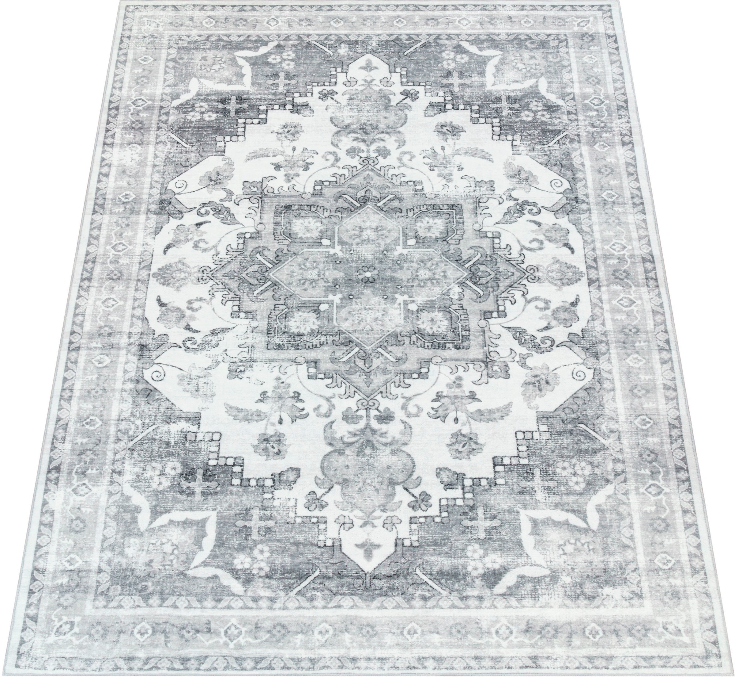Image of Paco Home Teppich "Cambridge 462" rechteckig 12 mm Höhe Kurzflor, orientalisches Muster, Vintage Design