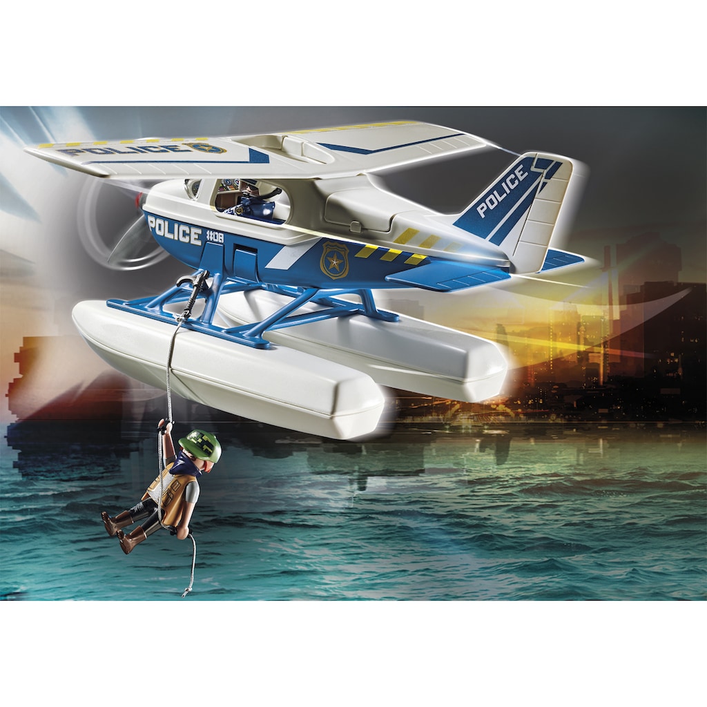 Playmobil® Konstruktions-Spielset »Polizei-Wasserflugzeug: Schmuggler-Verfolgung (70779), City Action«, (33 St.)