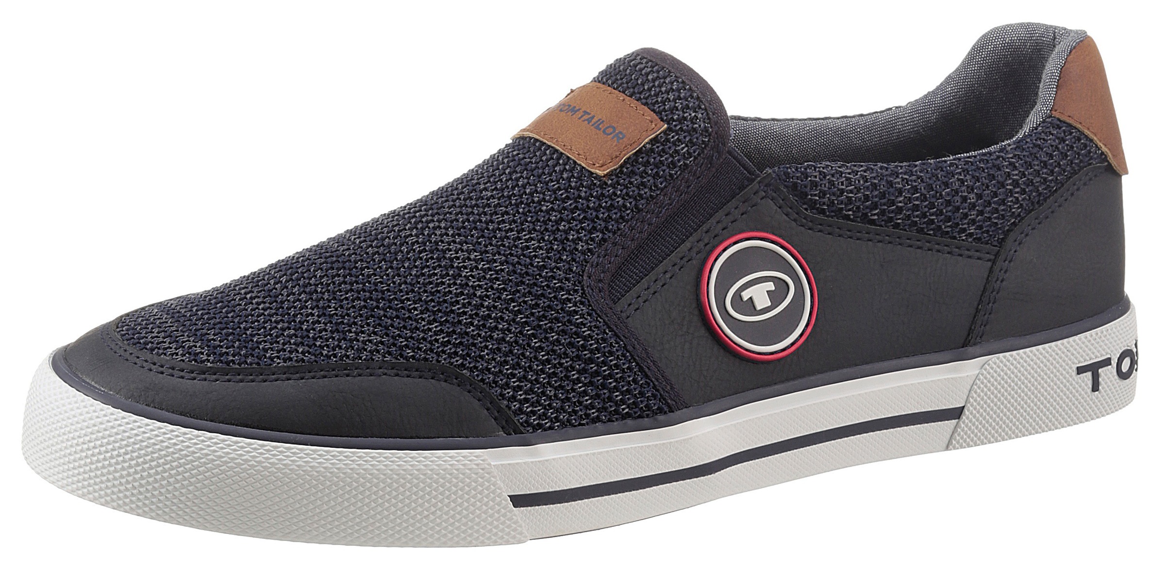 Image of TOM TAILOR Slip-On Sneaker, mit Logo-Aufnäher bei Ackermann Versand Schweiz