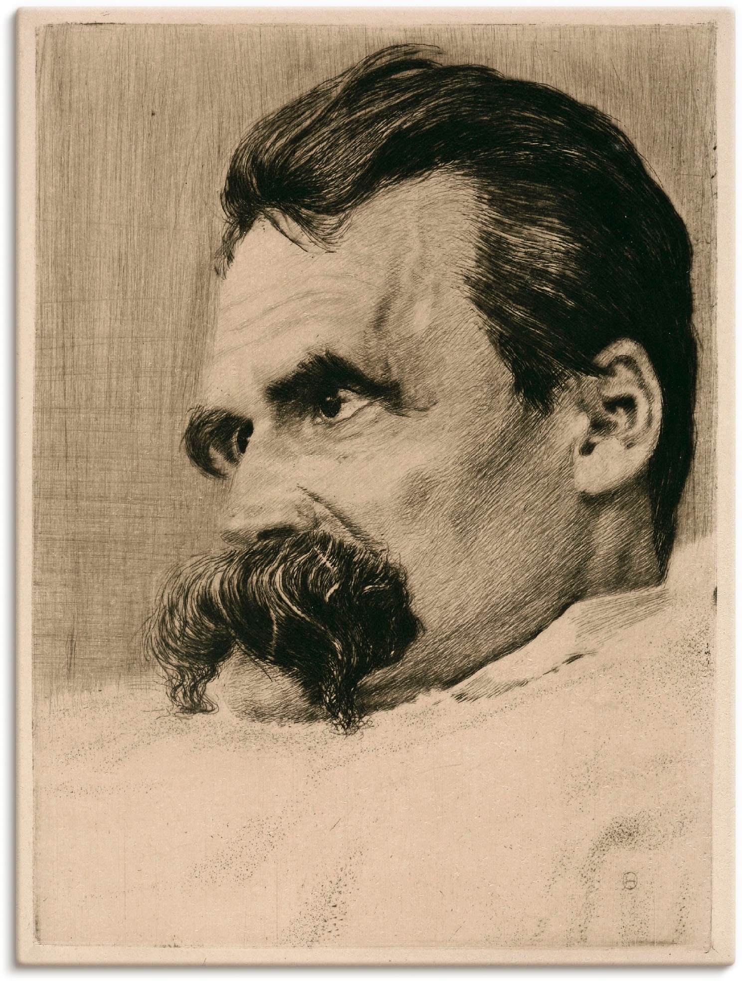 Image of Artland Wandbild »Friedrich Nietzsche. 1899«, Menschen, (1 St.), in vielen Grössen & Produktarten -Leinwandbild, Poster, Wandaufkleber / Wandtattoo auch für Badezimmer geeignet bei Ackermann Versand Schweiz