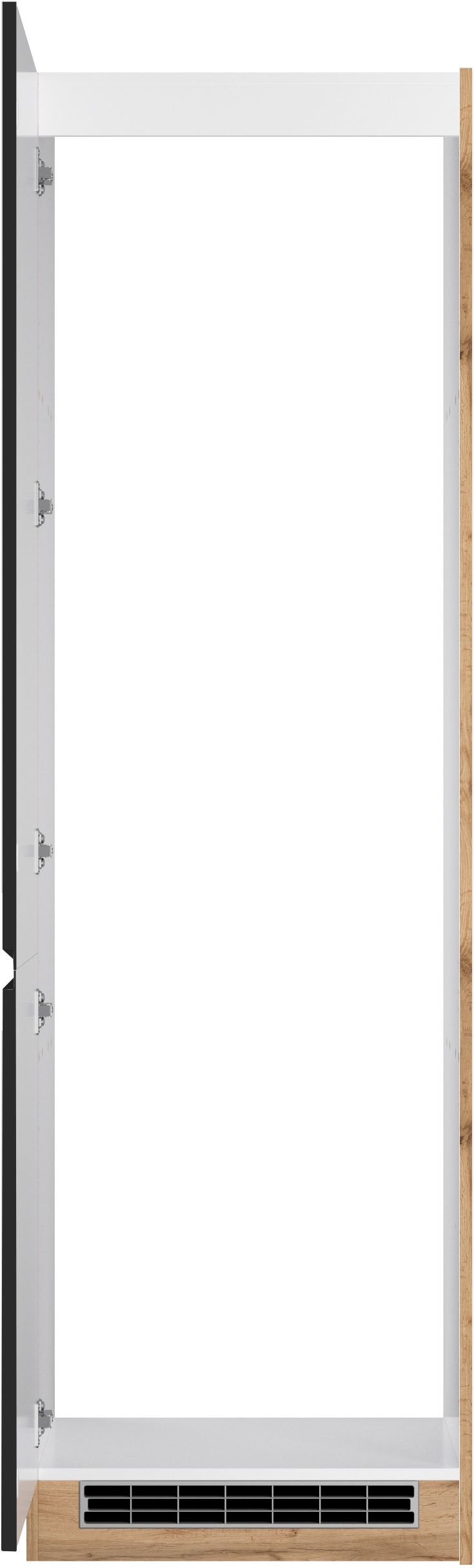 KOCHSTATION Armoire réfrigérée encastrable »KS-Virginia,neu in verbesserter Ausführung« Rangement, Softclose,  largeur 60 cm, hauteur 200 cm, niche pour réfrigérateur L/H/P : 56/178/55 cm
