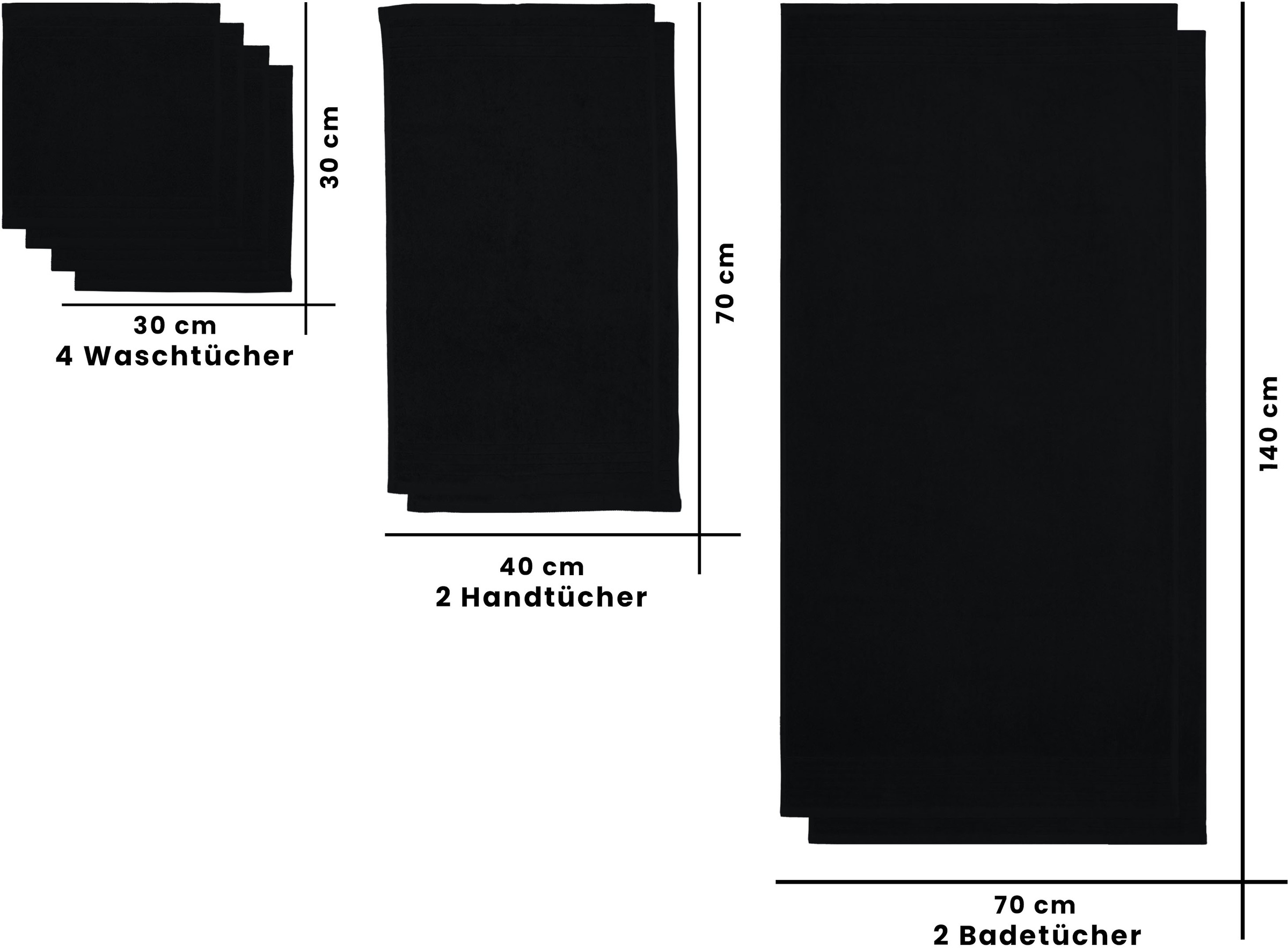 my home Handtuch Set »Sanremo Premium, Premium Handtücher, 600 gr/m², dicke Qualität«, Set, 8 tlg., Frottier, Duschtücher, Handtücher, Seiftücher, 100% Baumwolle, weich