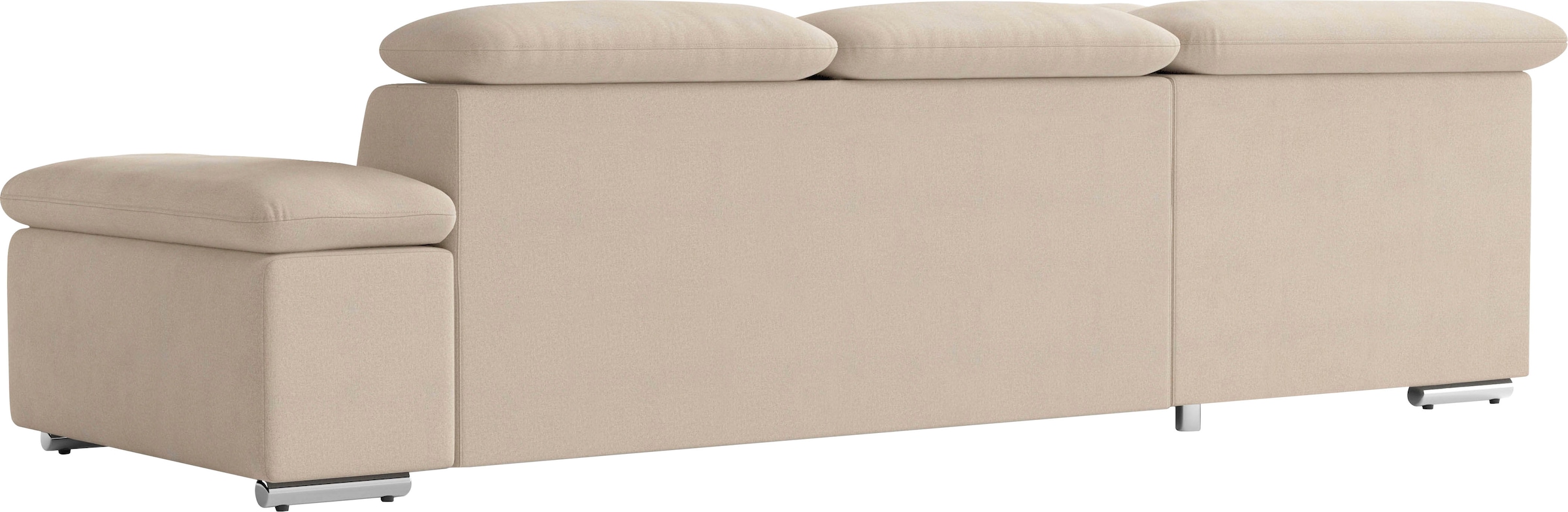 sit&more Canapé d'angle »Valentine L-Form, B: 272 cm« mit Arm- & Kopfteilverstellung, optional mit Bettfunktion