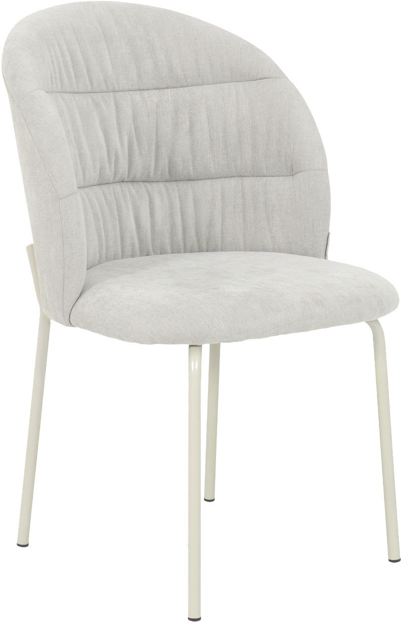 TOM TAILOR HOME 4-Fussstuhl »LEAF CHAIR« (Set) 2 Stk.4-Fussgestell, Raffung in der Rückenlehne