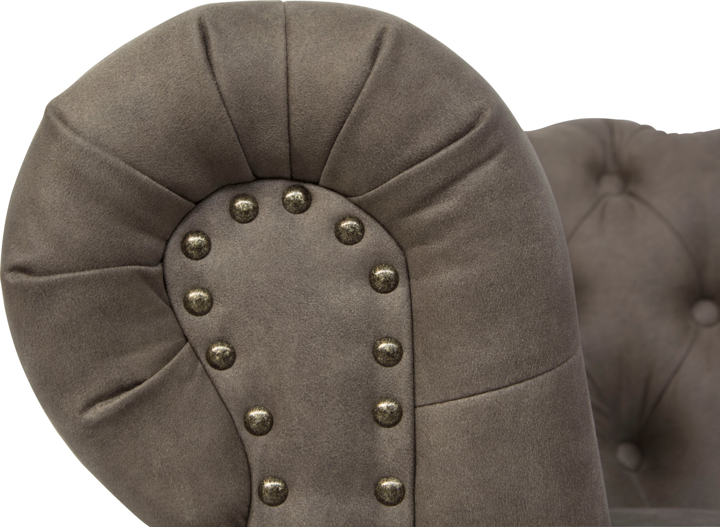 Home affaire Canapé Chesterfield »Aarburg« aufwändige Knopfheftung und Ziernägel im Chesterfield-Design