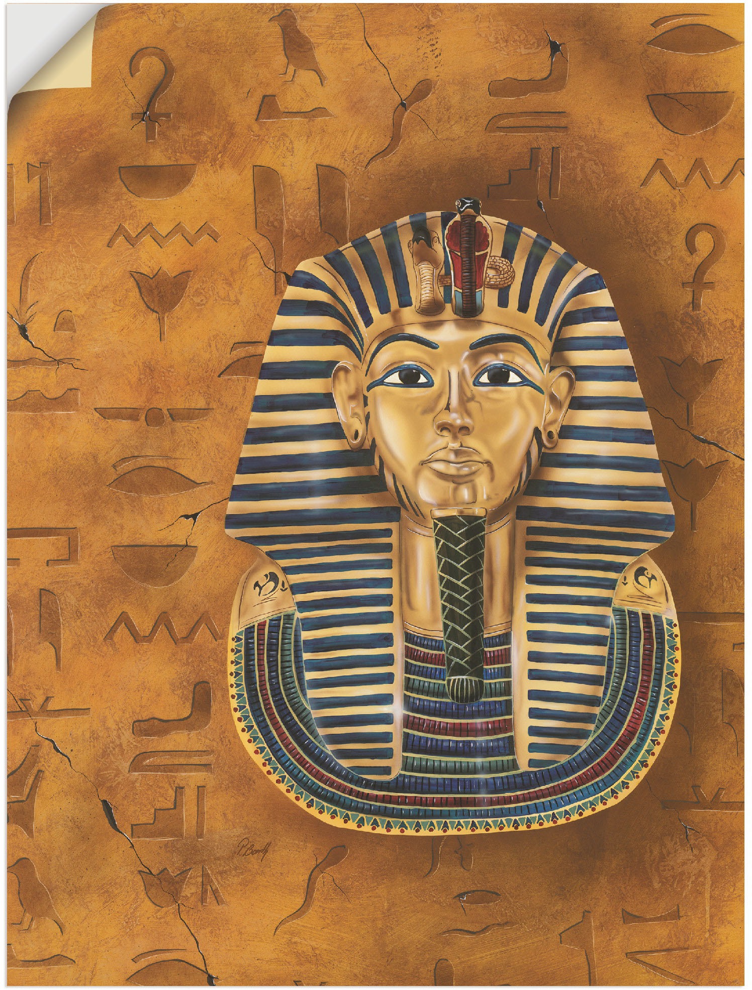 Image of Artland Wandbild »Tut-ench-Amun«, Historische Persönlichkeiten, (1 St.), in vielen Grössen & Produktarten - Alubild / Outdoorbild für den Aussenbereich, Leinwandbild, Poster, Wandaufkleber / Wandtattoo auch für Badezimmer geeignet bei Ackermann Versand Sc